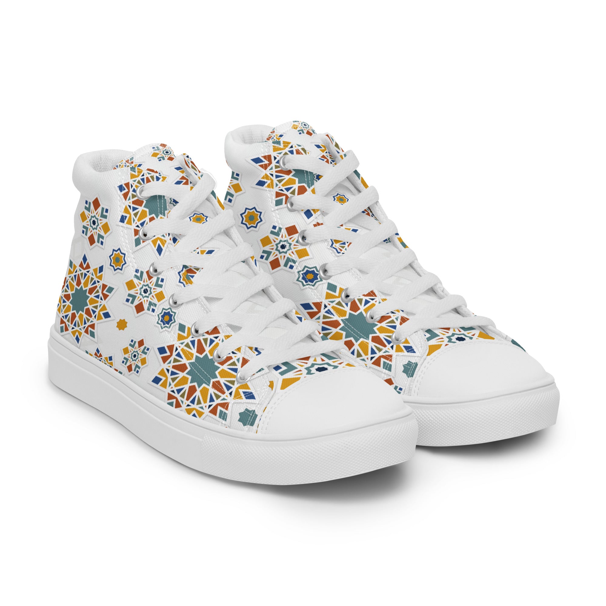 Prisimia Canvas Sneakers : Vibrant Moroccan Mosaic