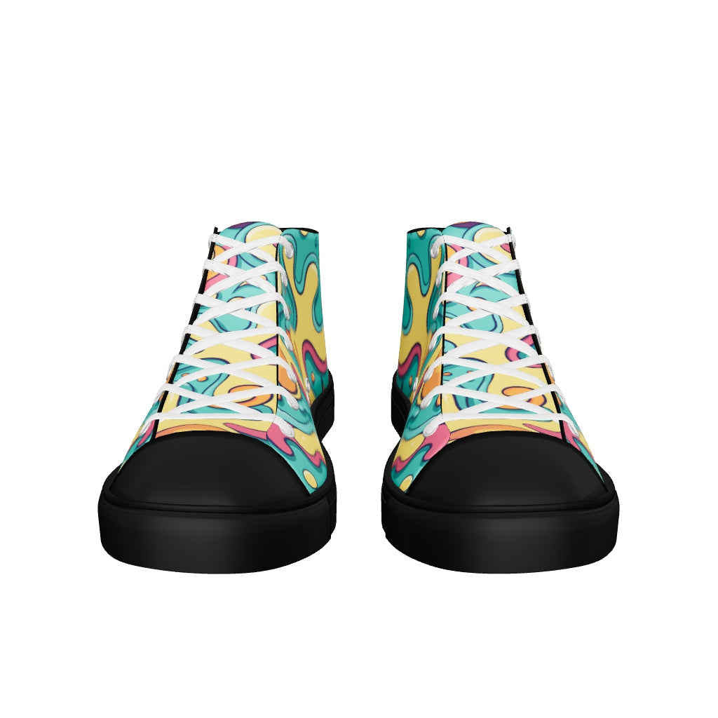 Men’s high top canvas shoes