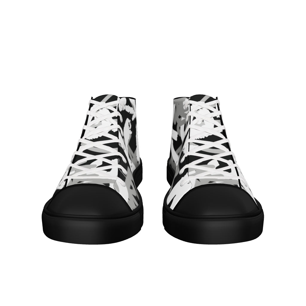 Men’s high top canvas shoes