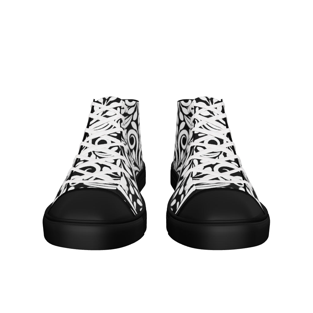 Men’s high top canvas shoes