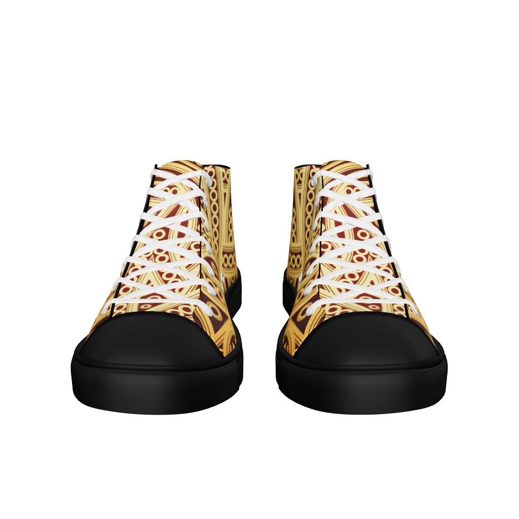 Men’s high top canvas shoes