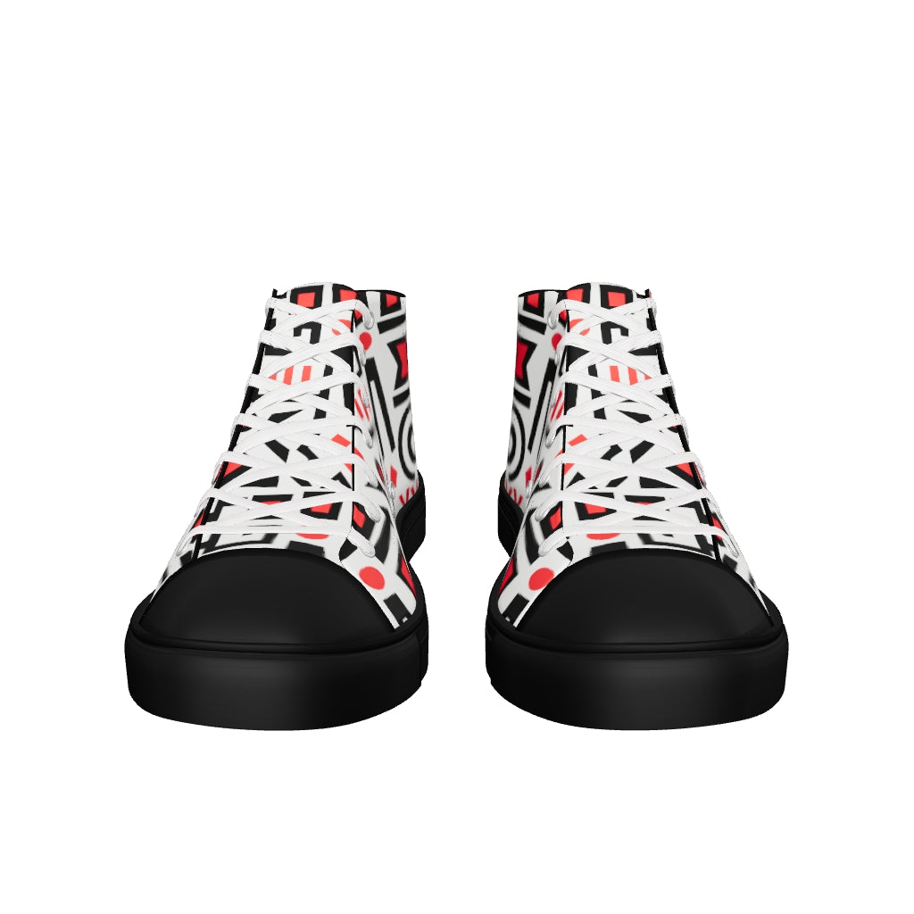 Men’s high top canvas shoes