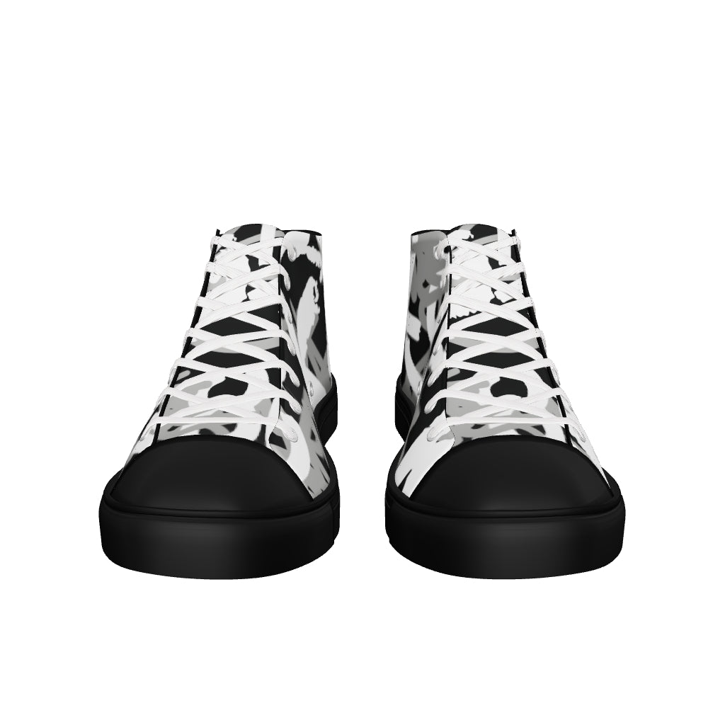 Women’s high top canvas shoes