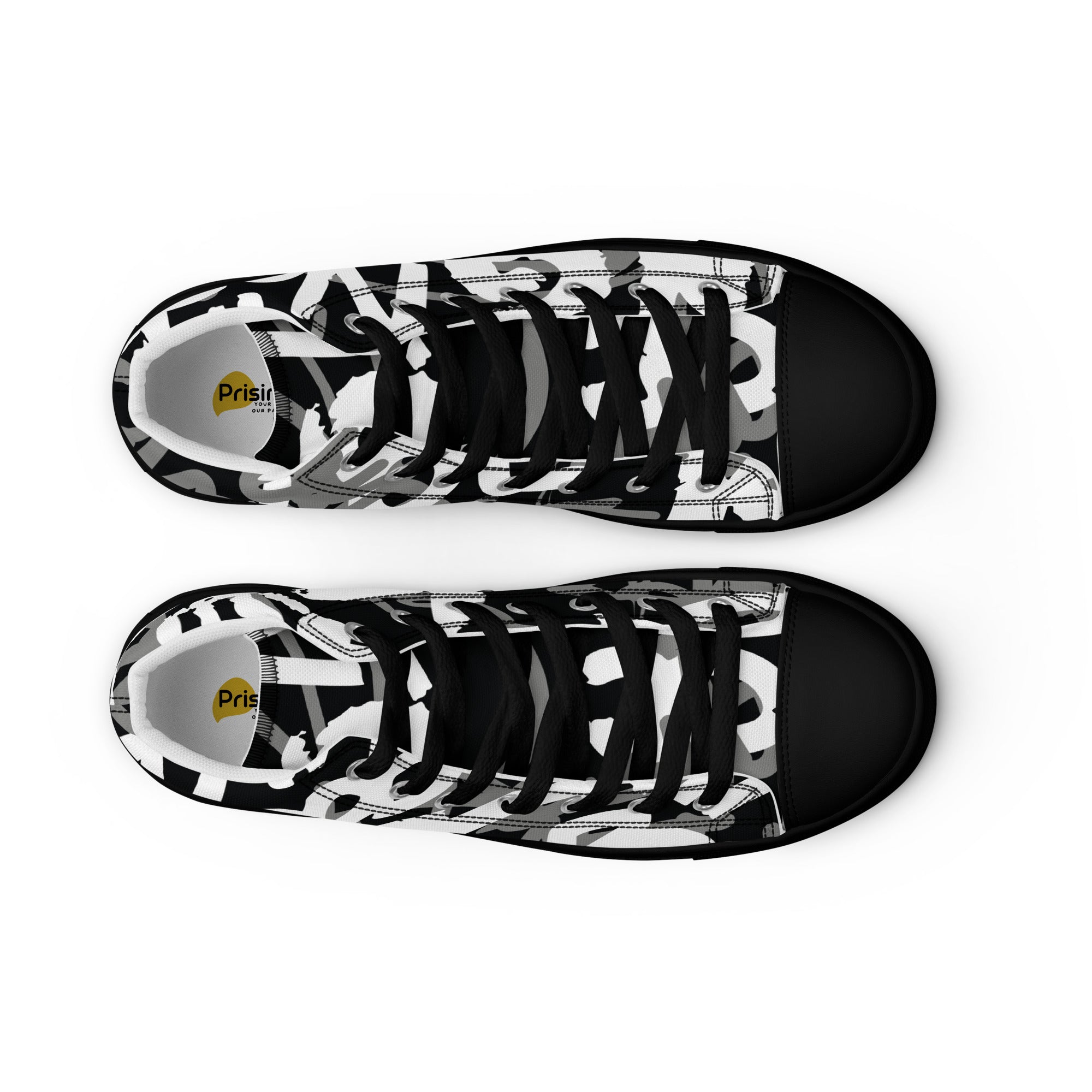 Prisimia Canvas Sneakers : Urban Graphic Lettering