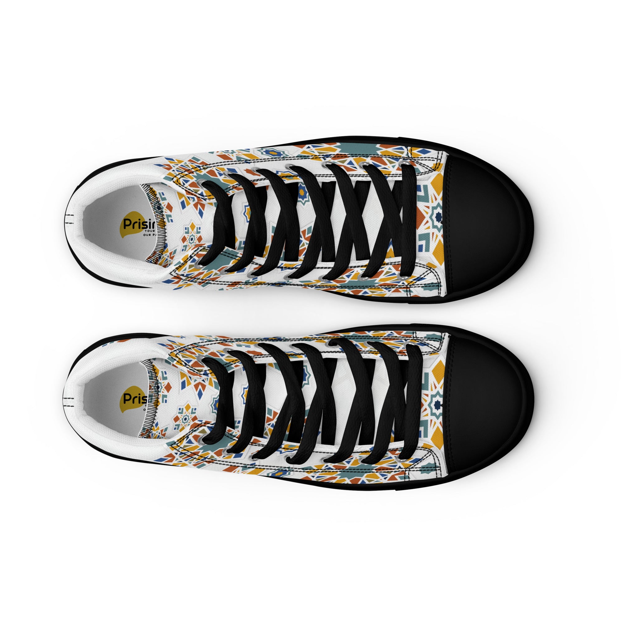 Prisimia Canvas Sneakers : Dynamic Mosaic of Colors