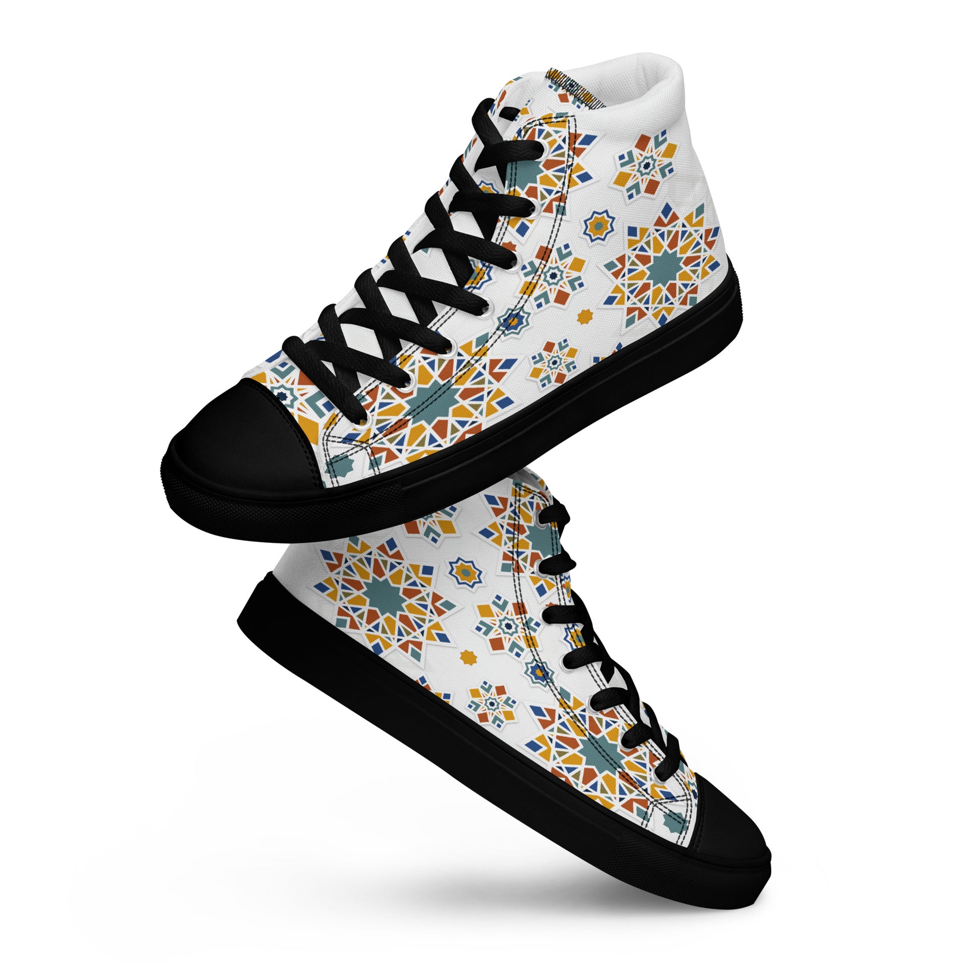 Prisimia Canvas Sneakers : Dynamic Mosaic of Colors