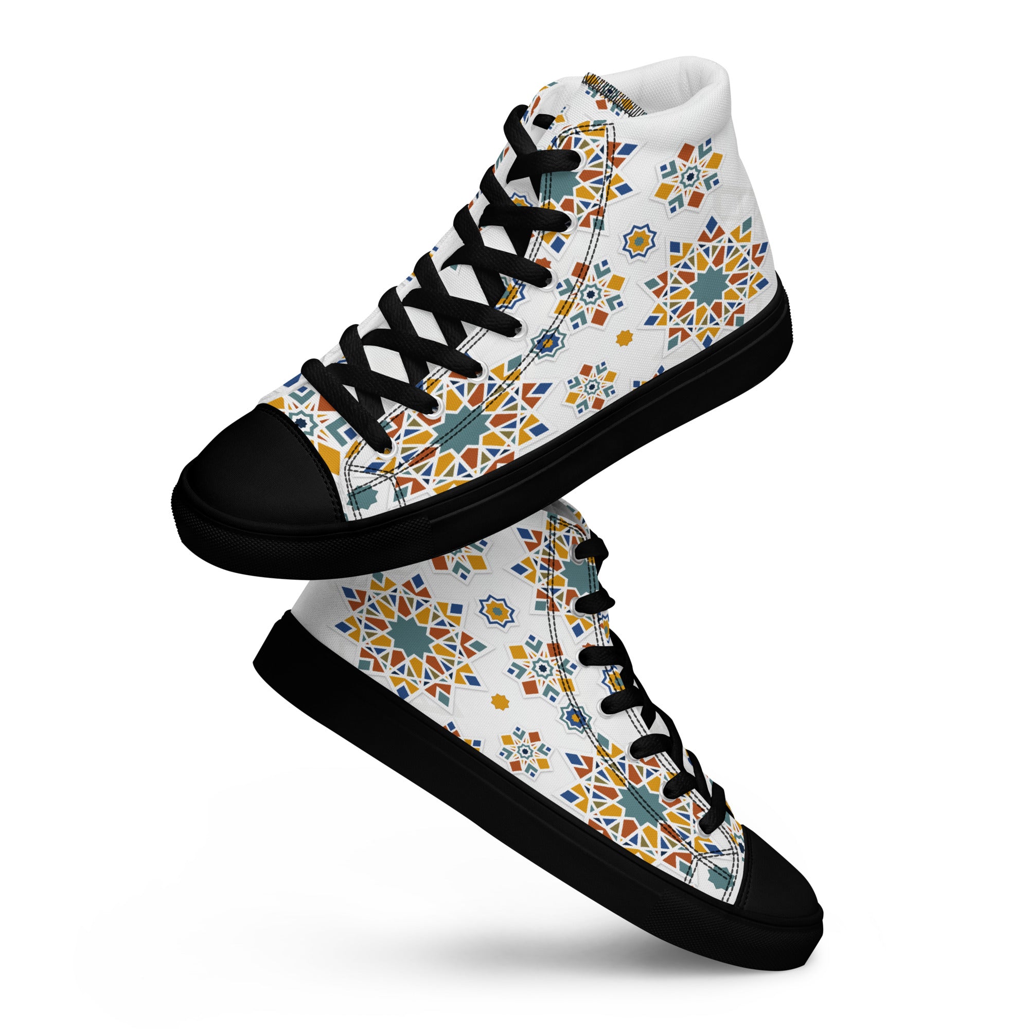 Prisimia Canvas Sneakers : Dynamic Mosaic of Colors