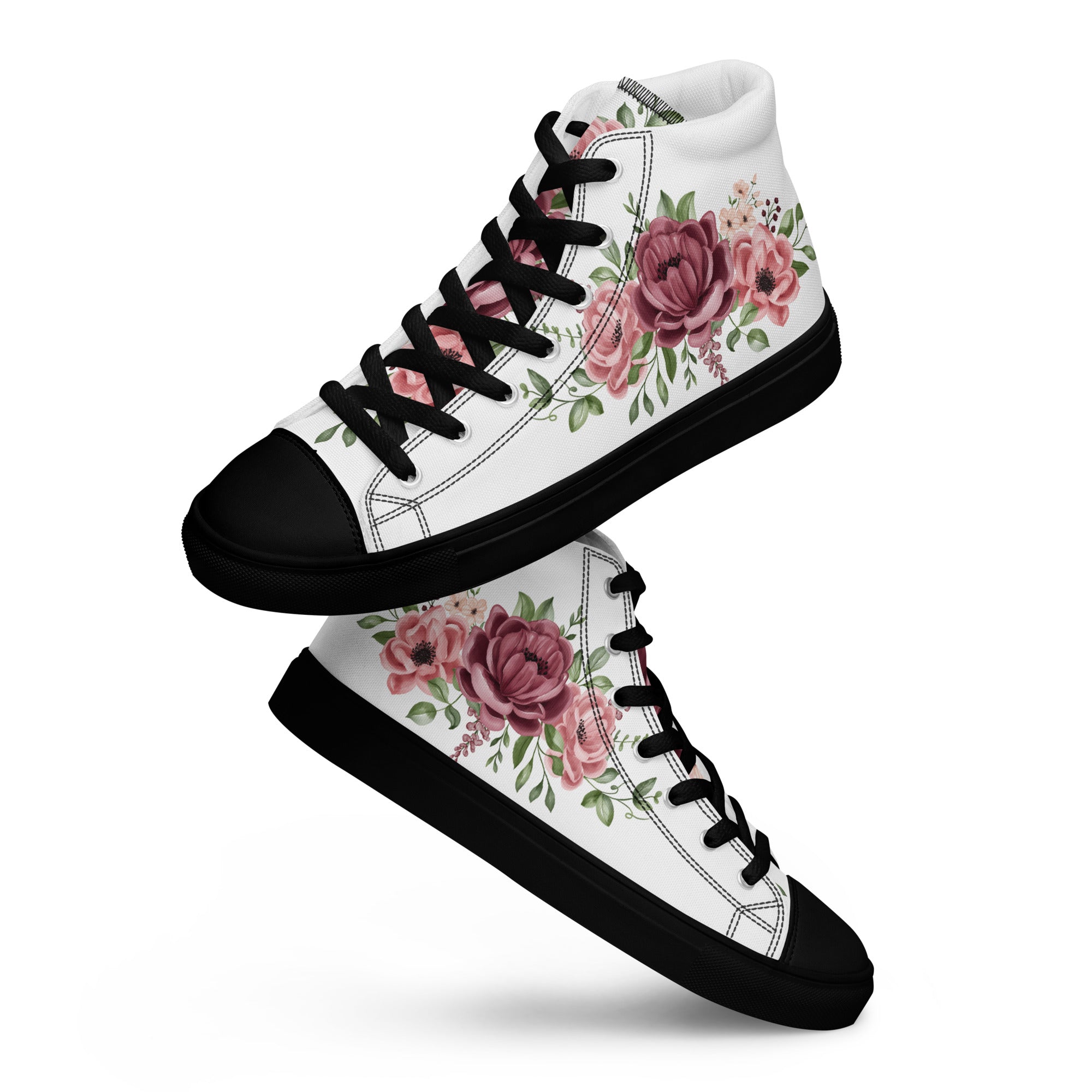 Prisimia Canvas Sneakers : Romantic Floral Masterpiece