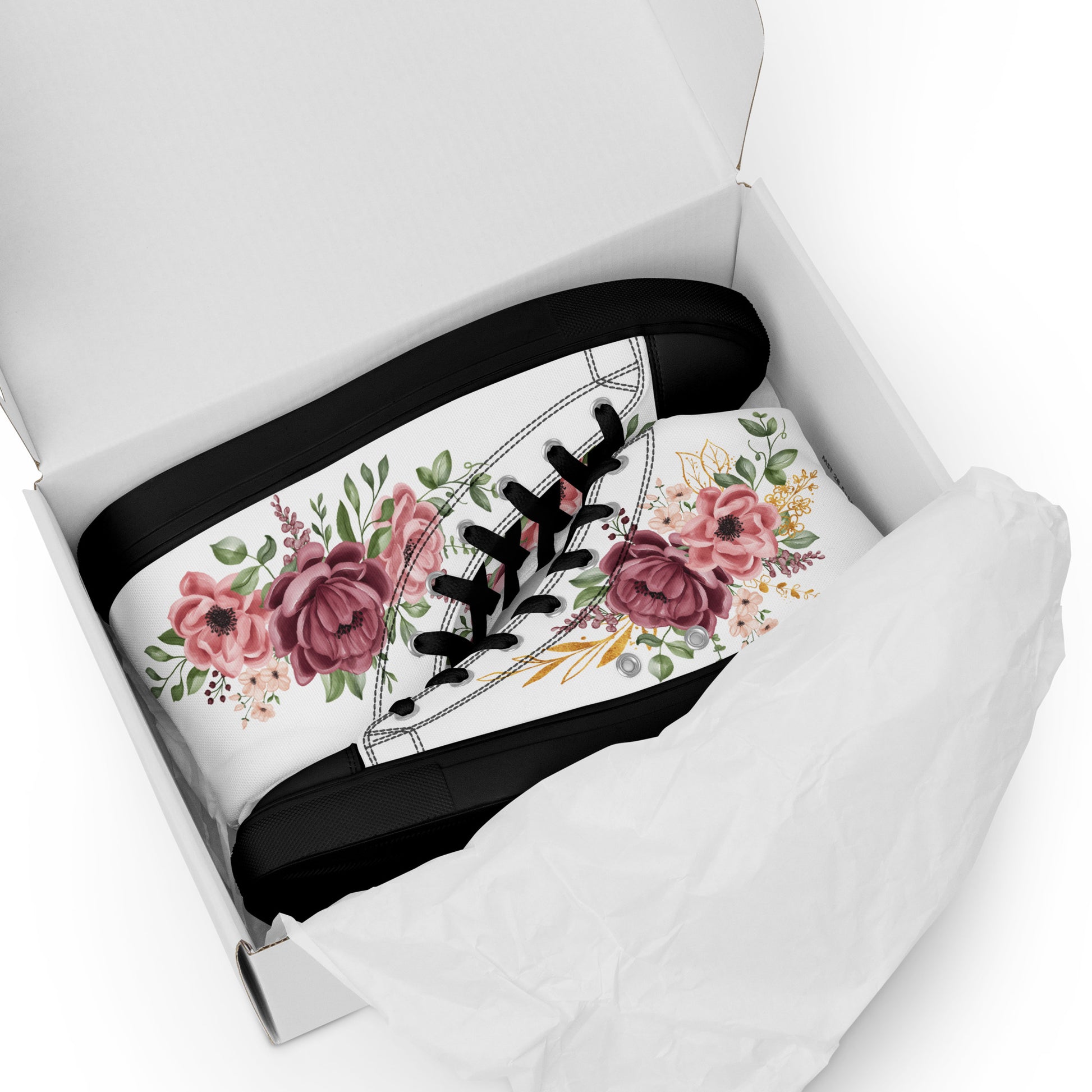 Prisimia Canvas Sneakers : Romantic Floral Masterpiece
