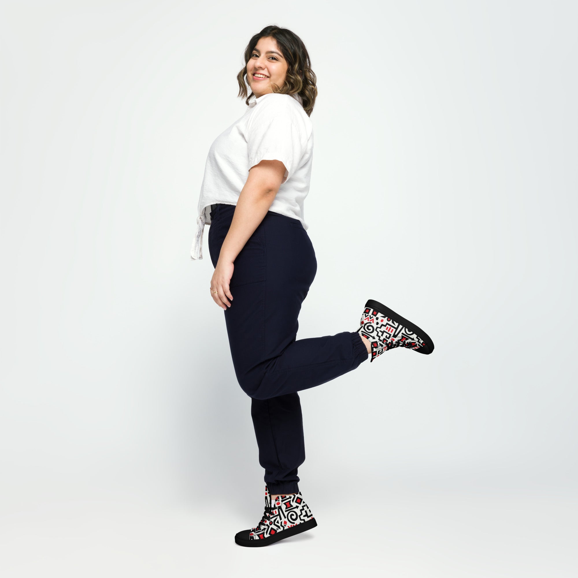 Prisimia Canvas Sneakers : Graphic Two-Tone Versatility