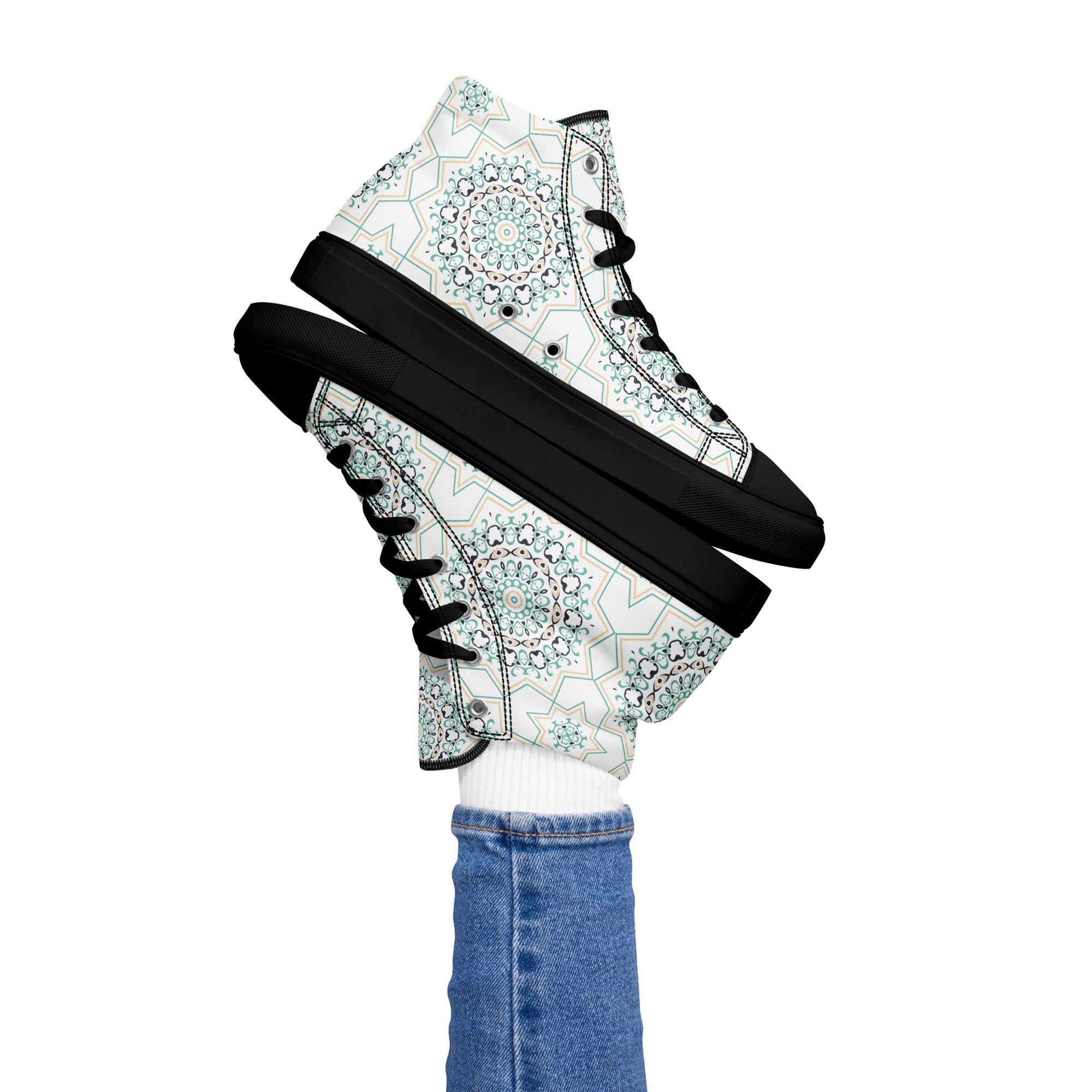 Prisimia Canvas Sneakers : Vibrant Moroccan Mosaic