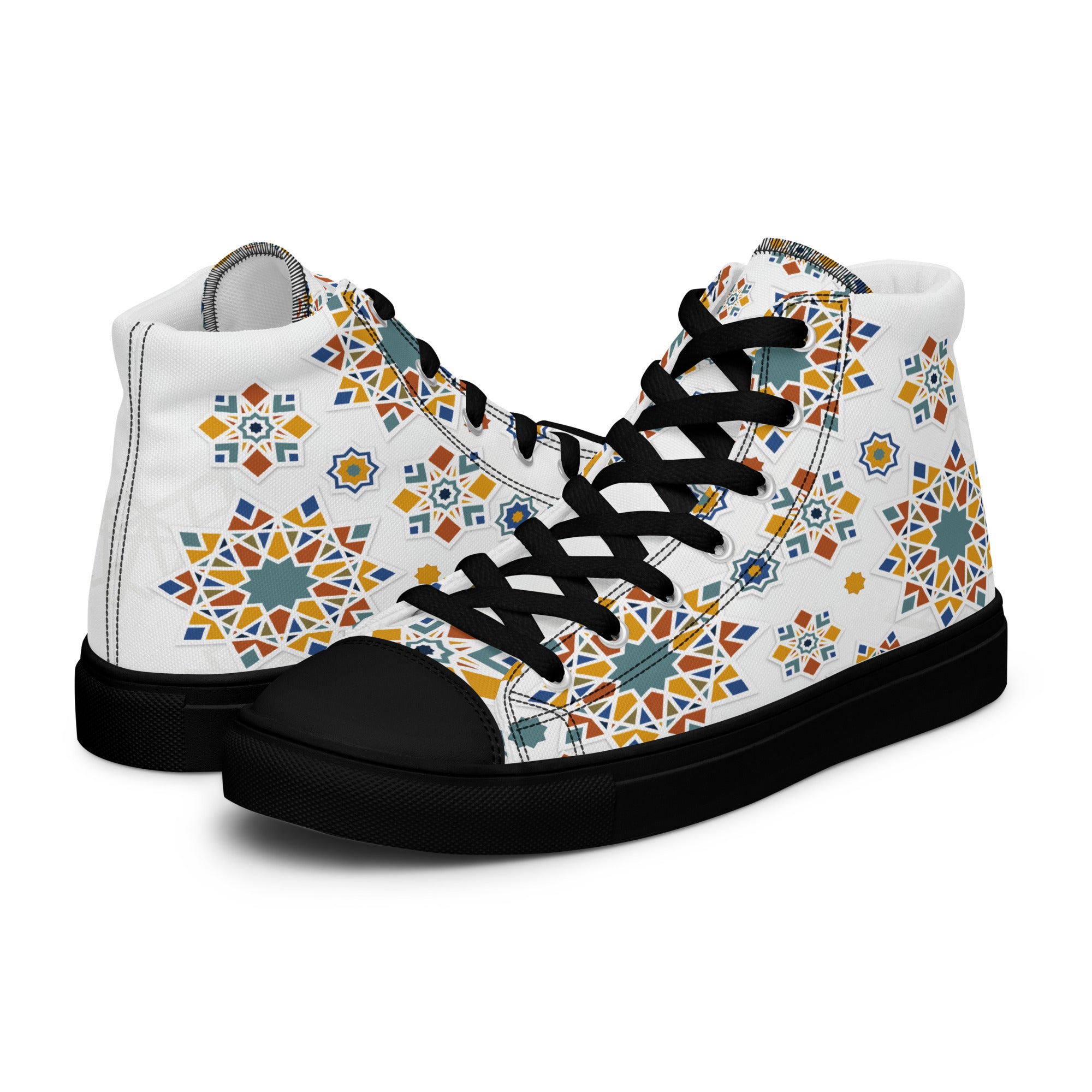 Prisimia Canvas Sneakers : Dynamic Mosaic of Colors