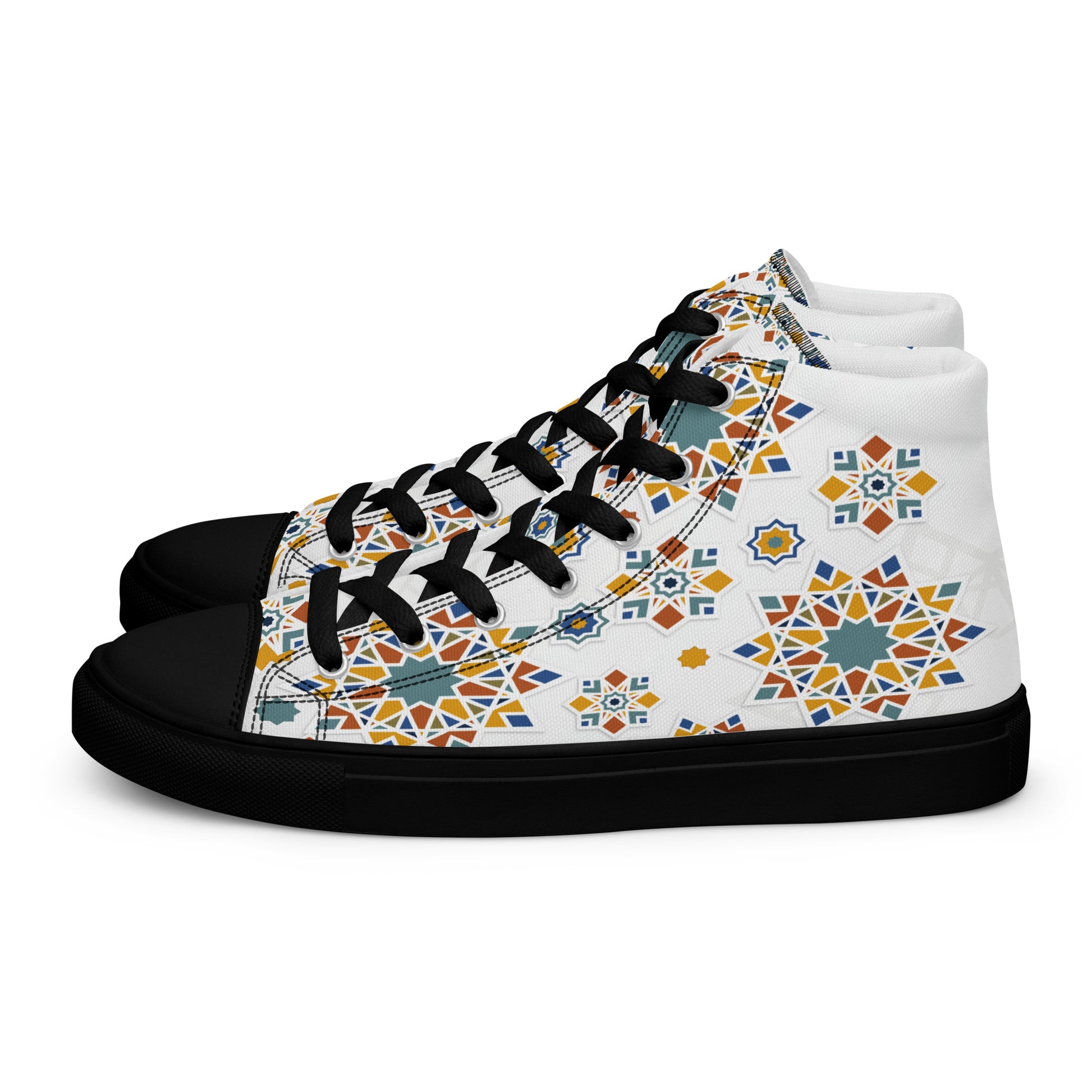 Prisimia Canvas Sneakers : Dynamic Mosaic of Colors