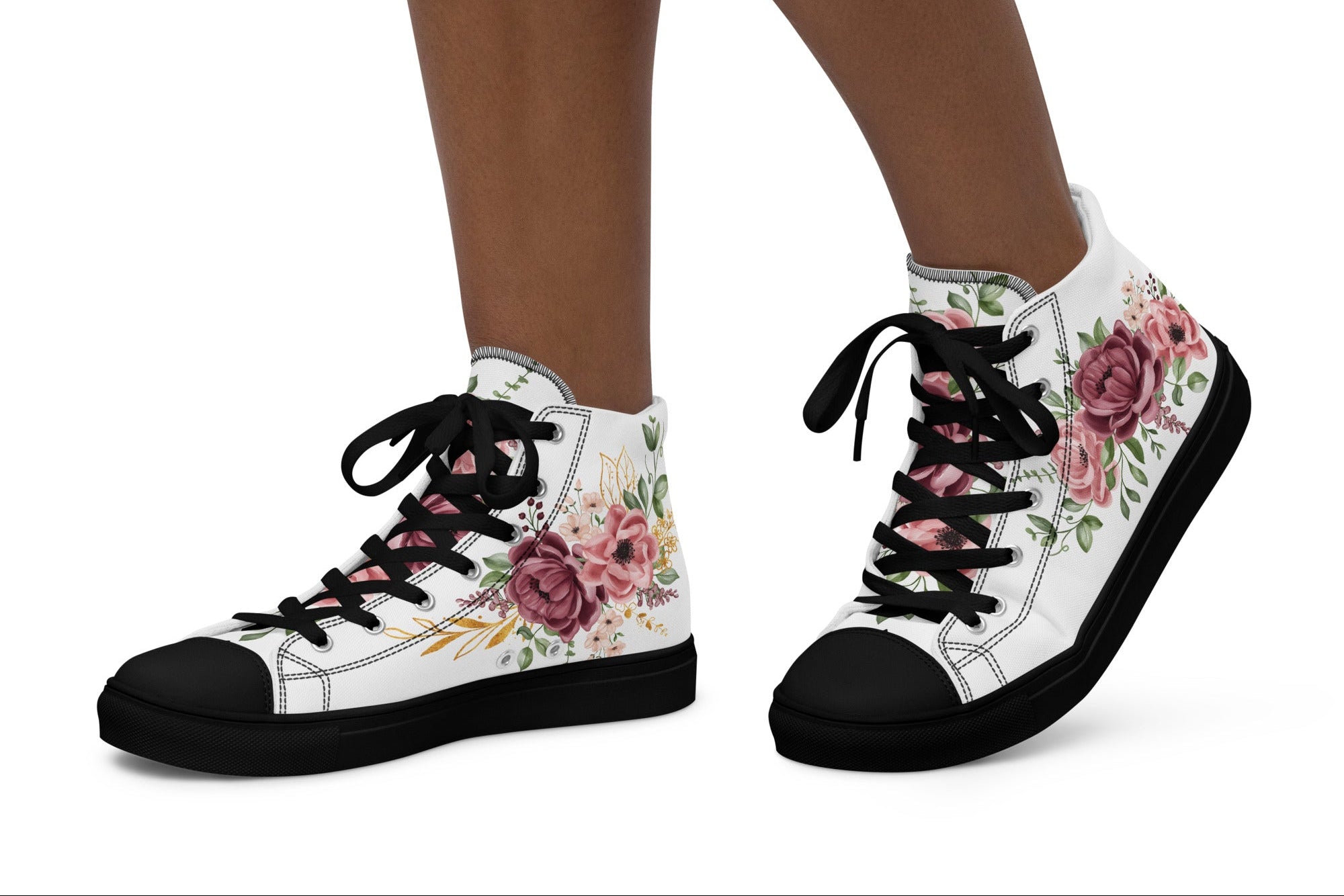 Prisimia Canvas Sneakers : Romantic Floral Masterpiece