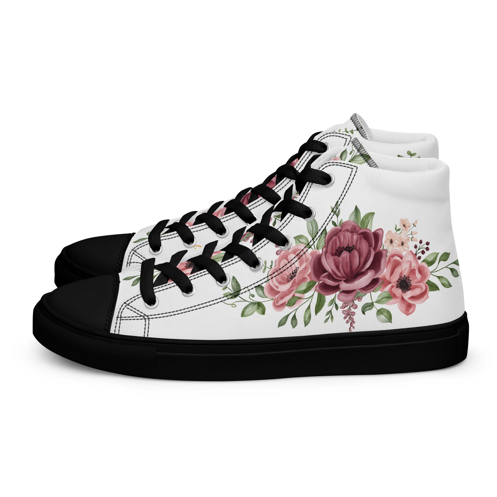 Prisimia Canvas Sneakers : Romantic Floral Masterpiece