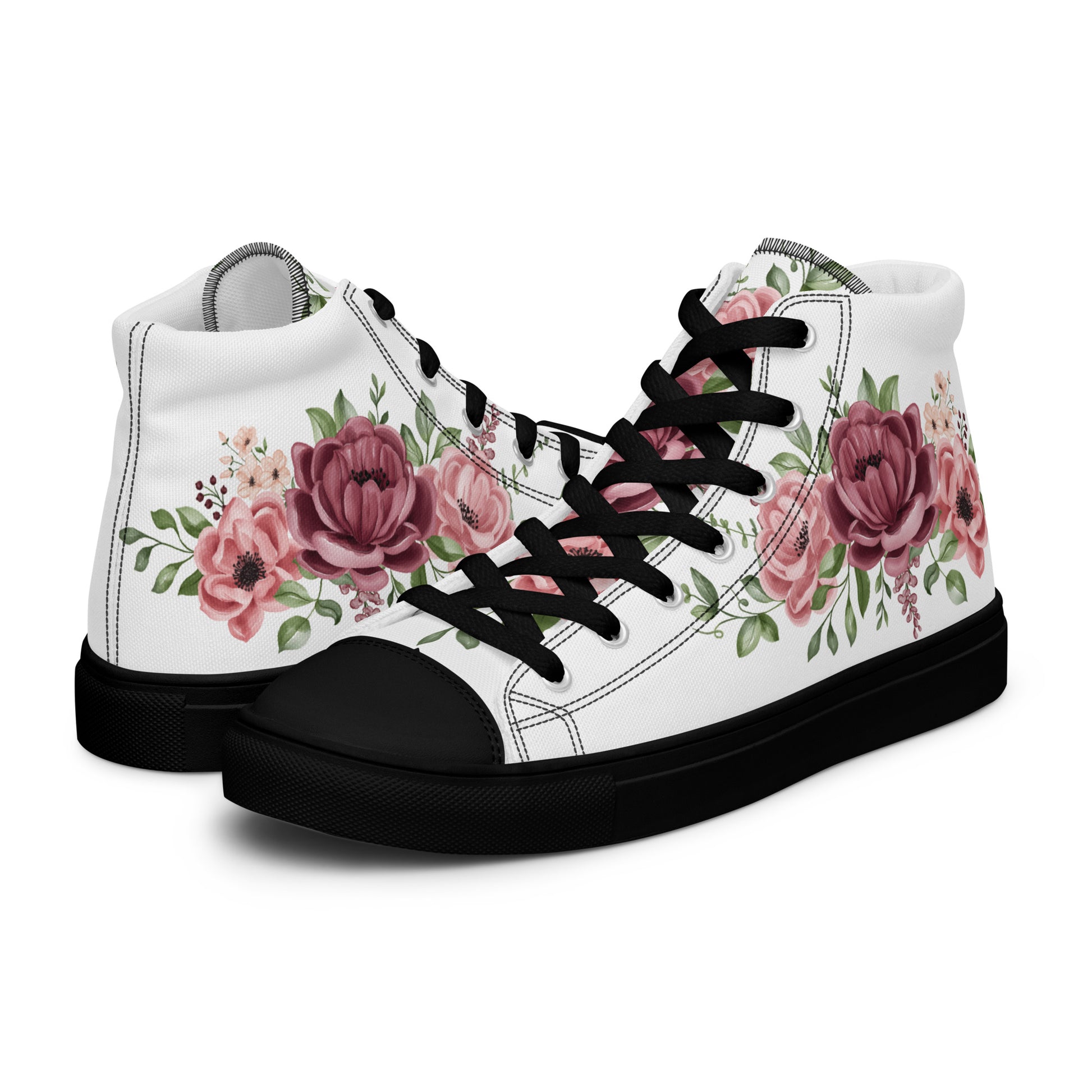 Prisimia Canvas Sneakers : Romantic Floral Masterpiece