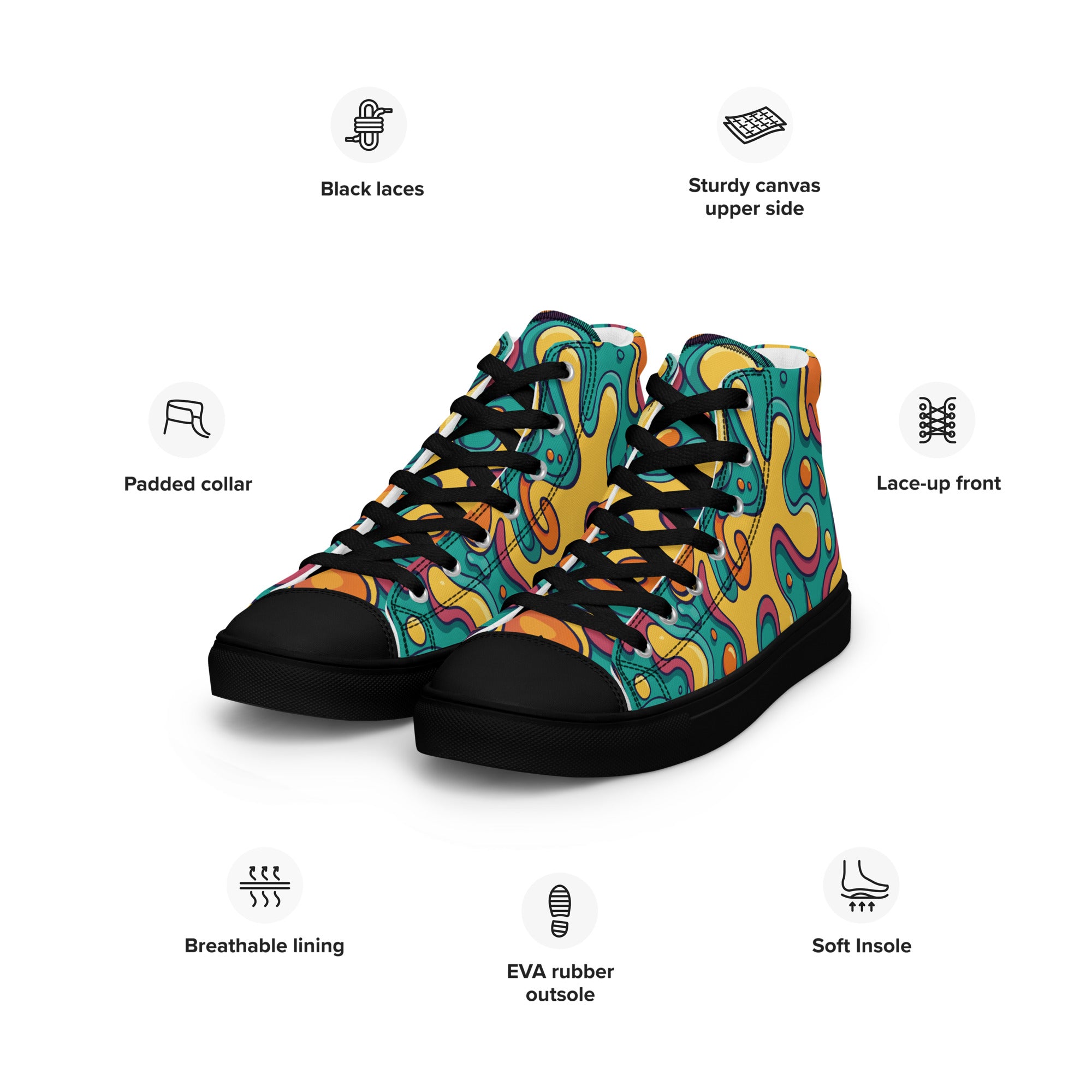 Prisimia Canvas Sneakers : Bold Modern Art Statement