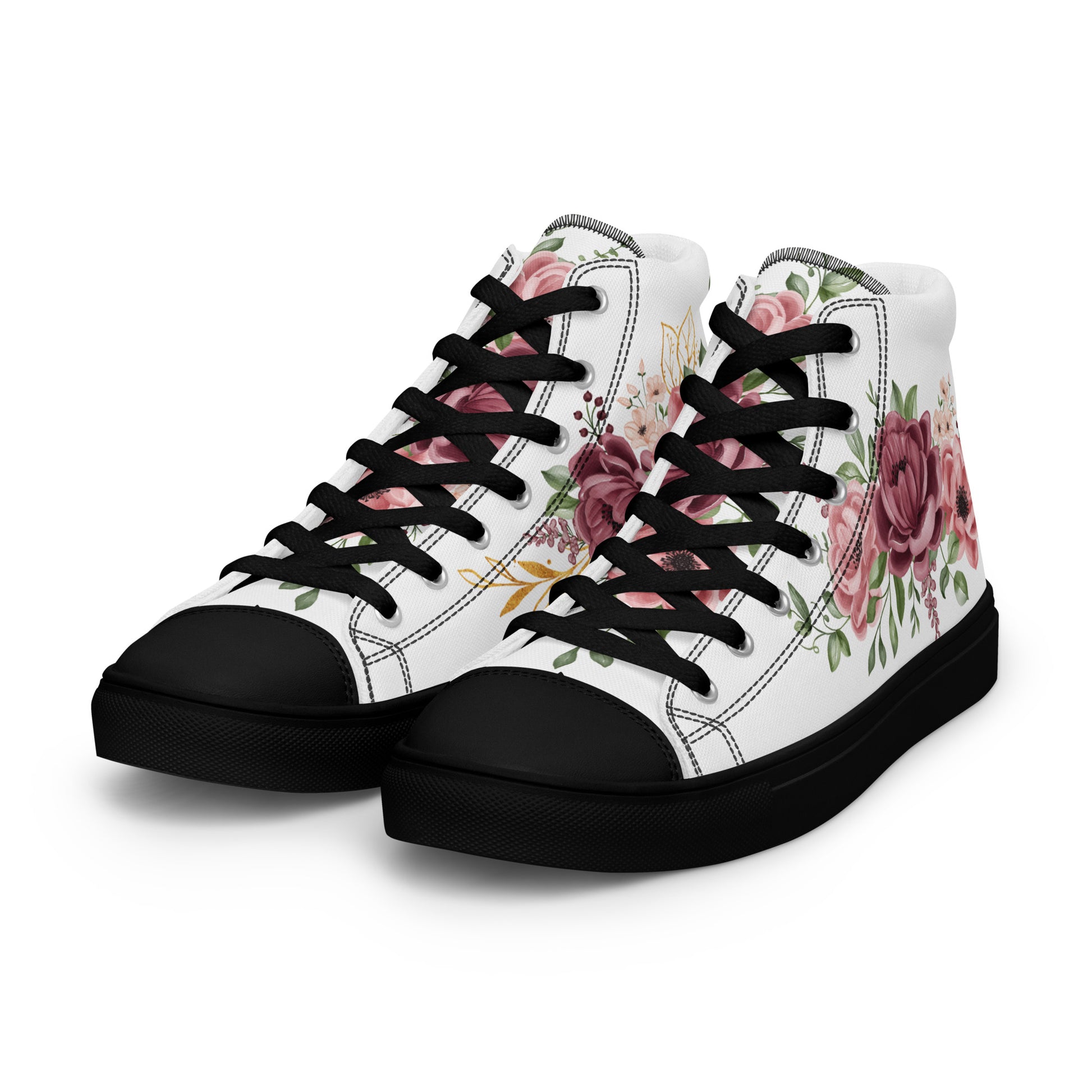 Prisimia Canvas Sneakers : Romantic Floral Masterpiece