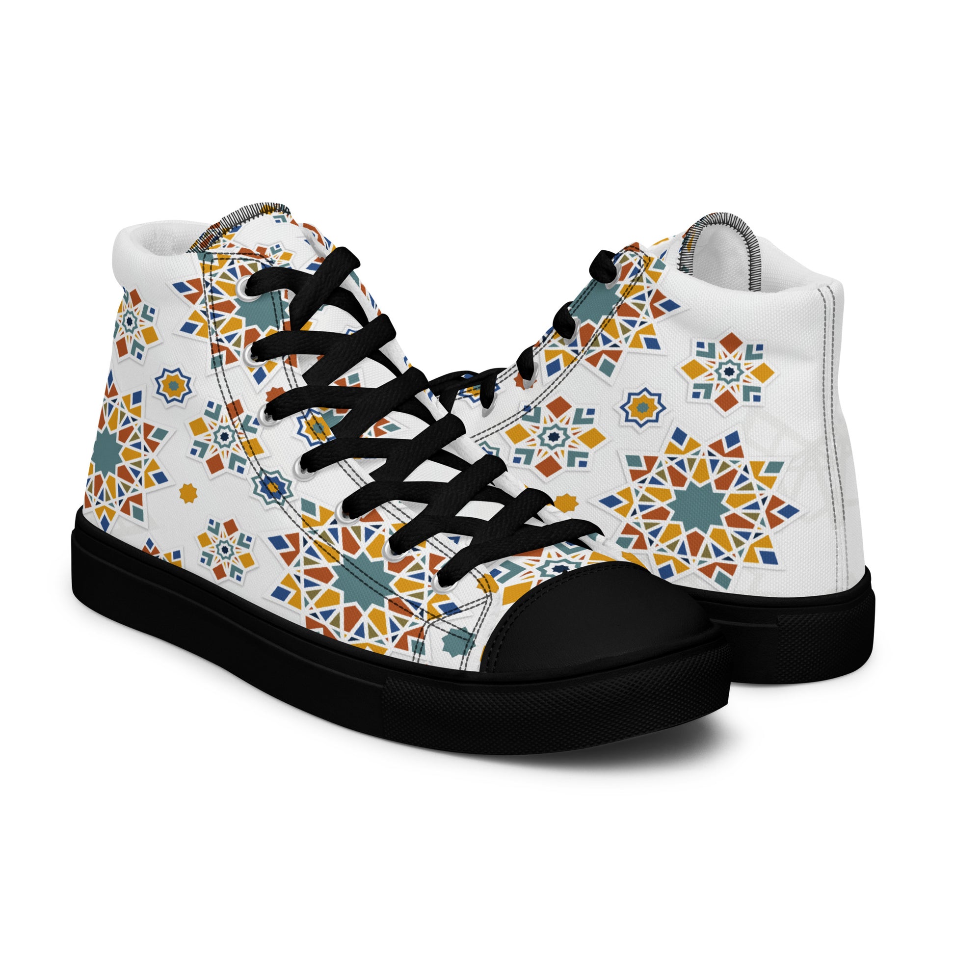 Prisimia Canvas Sneakers : Dynamic Mosaic of Colors