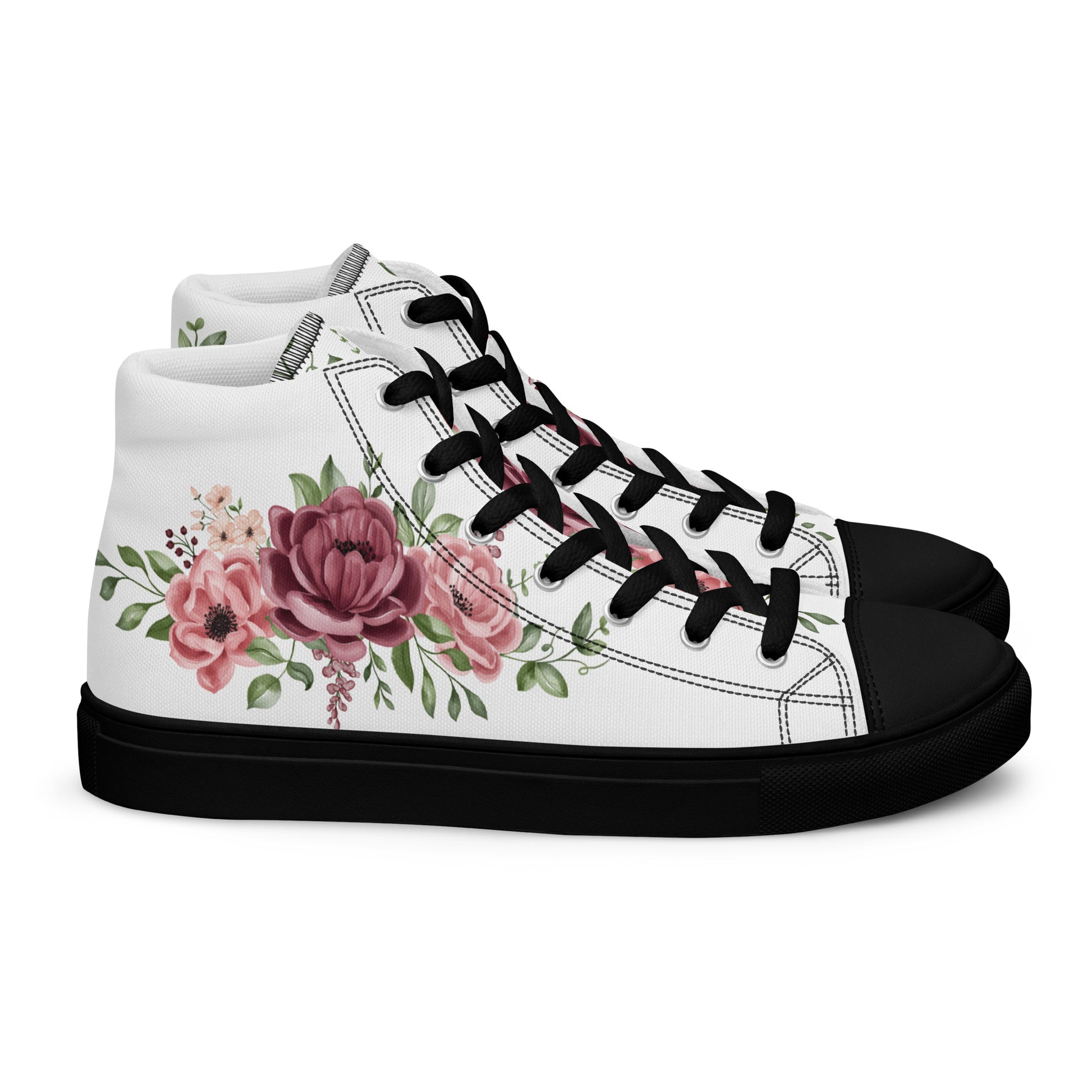 Prisimia Canvas Sneakers : Romantic Floral Masterpiece