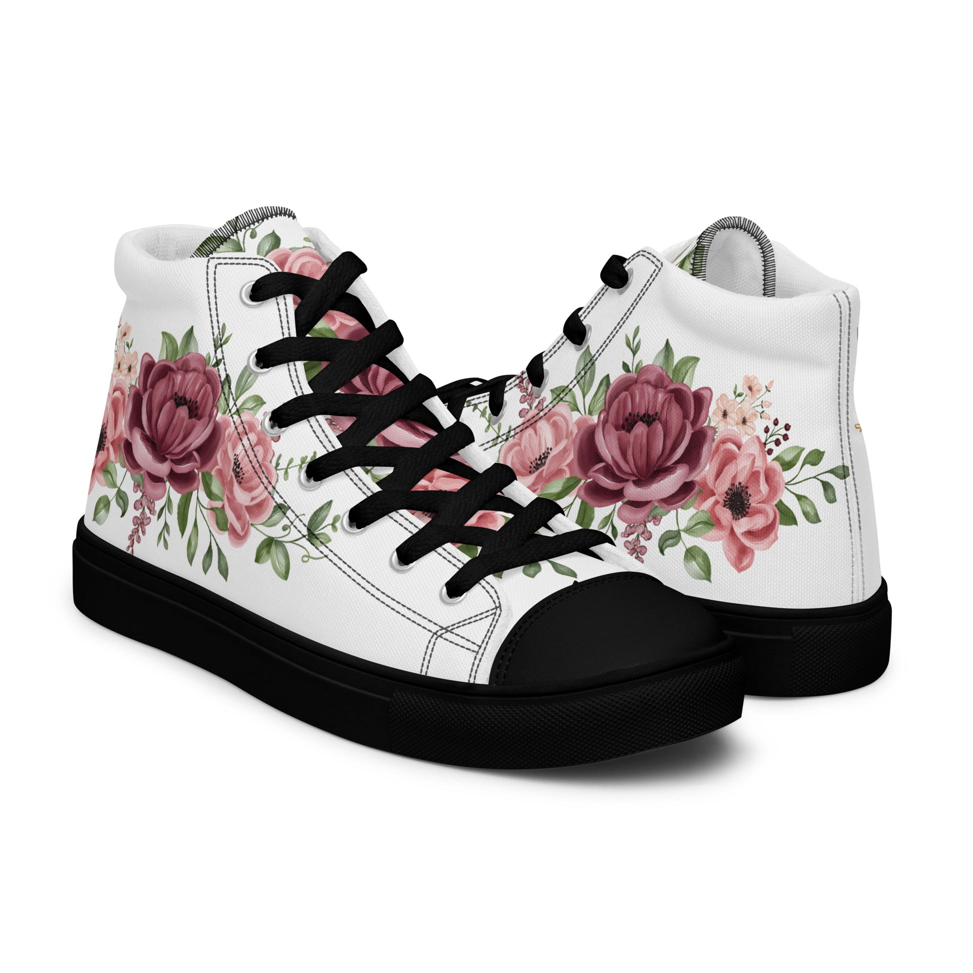 Prisimia Canvas Sneakers : Romantic Floral Masterpiece