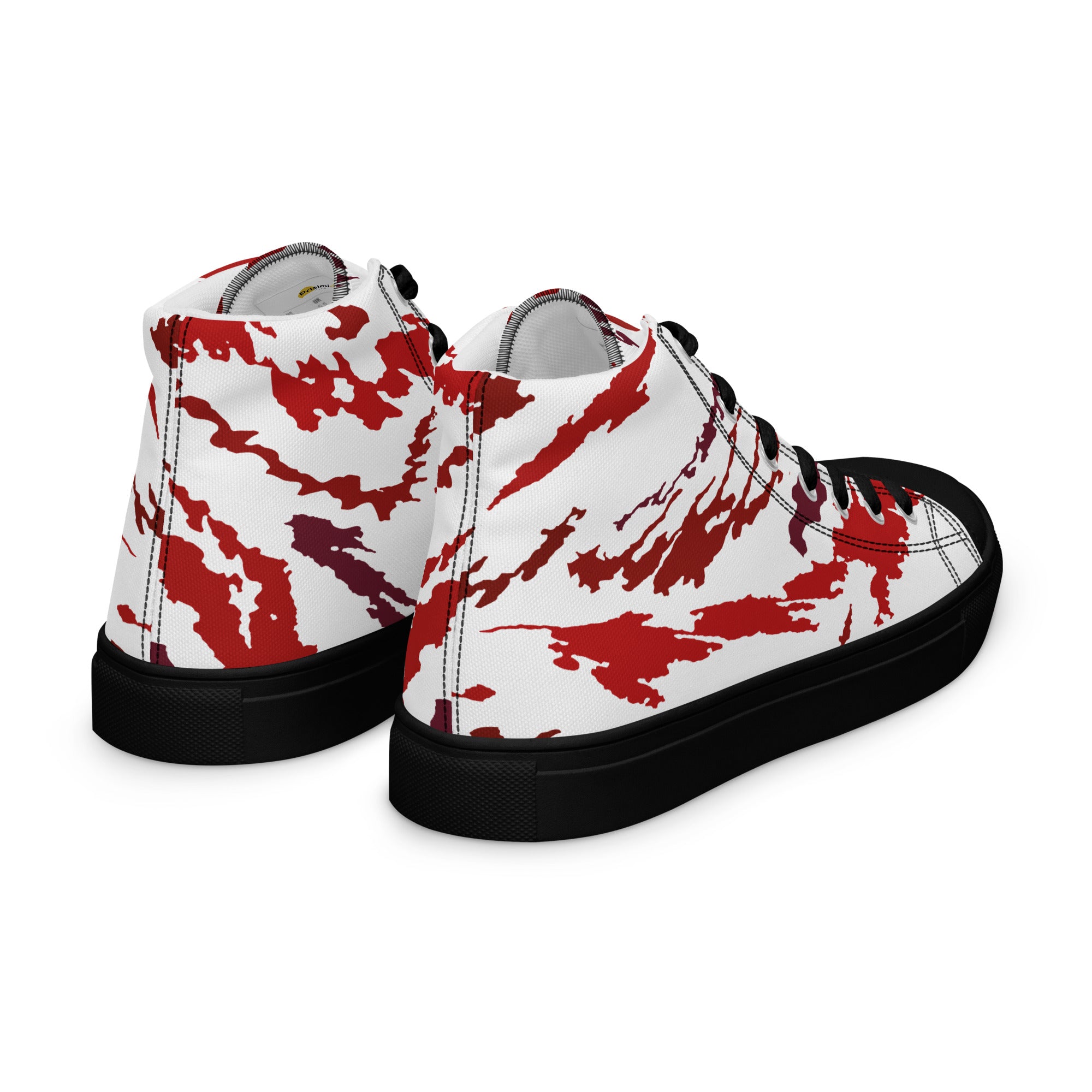 Prisimia Canvas Sneakers : Dynamic Crimson Artistry