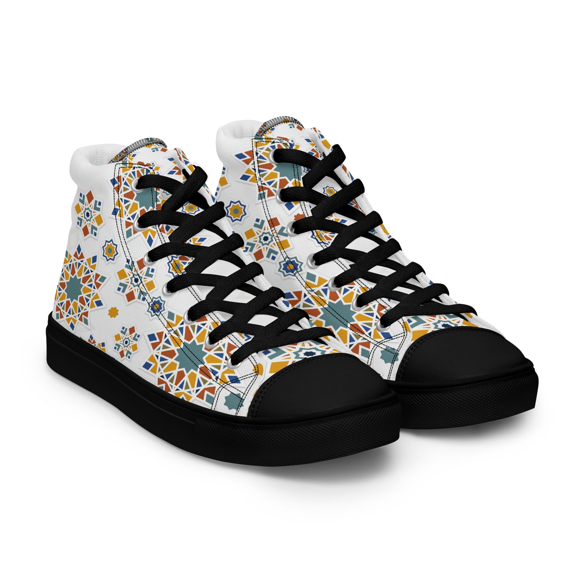 Prisimia Canvas Sneakers : Dynamic Mosaic of Colors