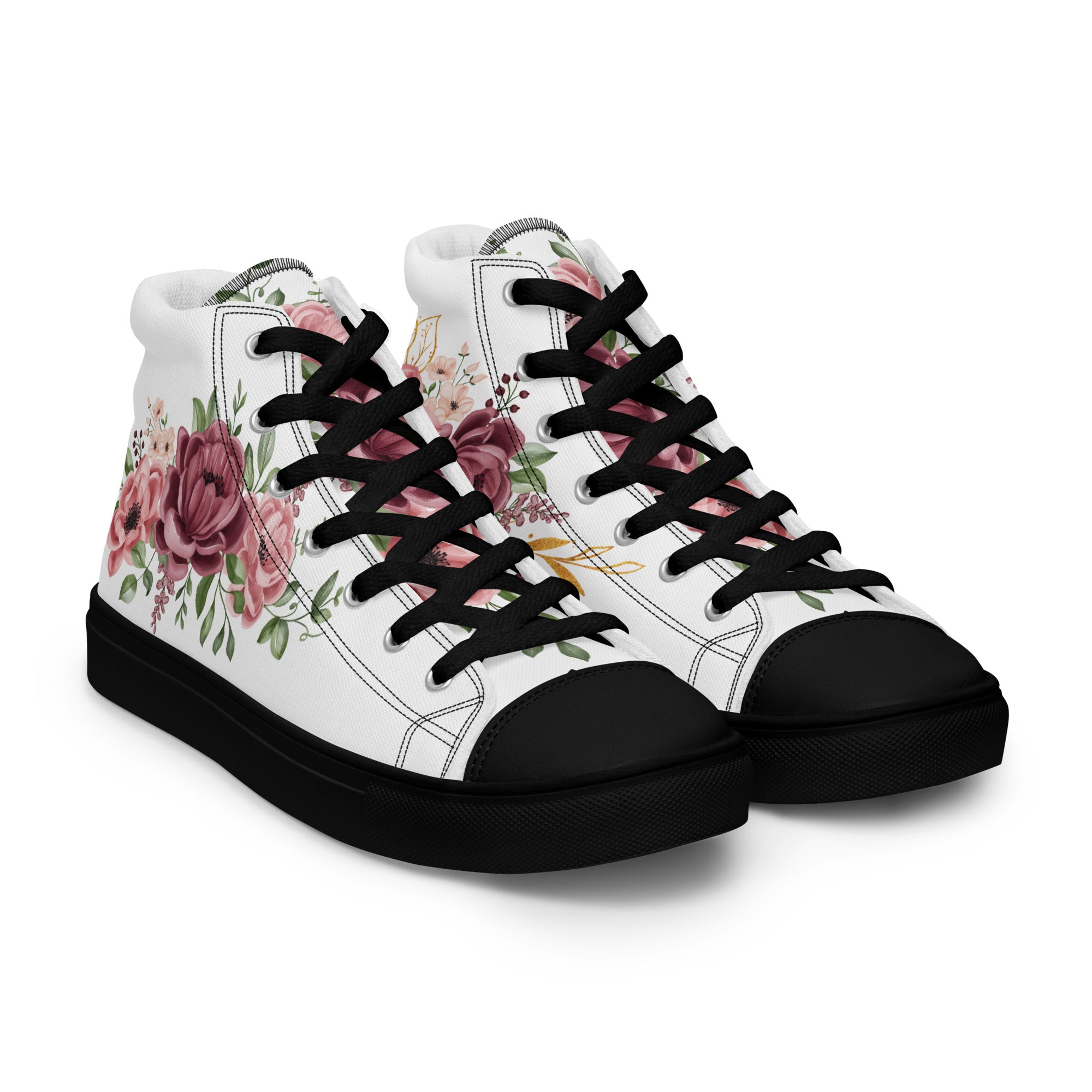 Prisimia Canvas Sneakers : Romantic Floral Masterpiece