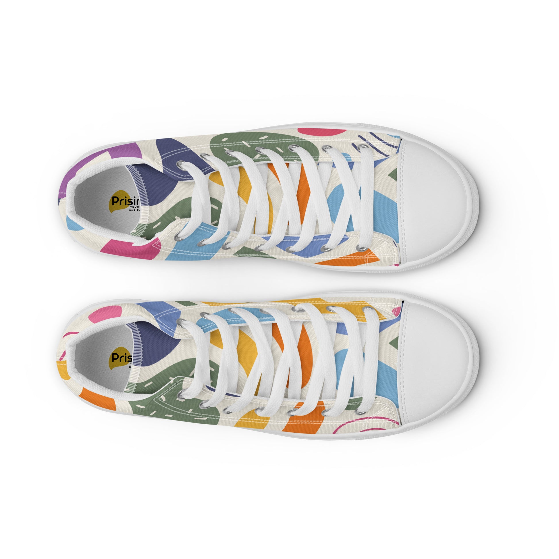 Prisimia Canvas Sneakers: Timeless Scroll Elegance