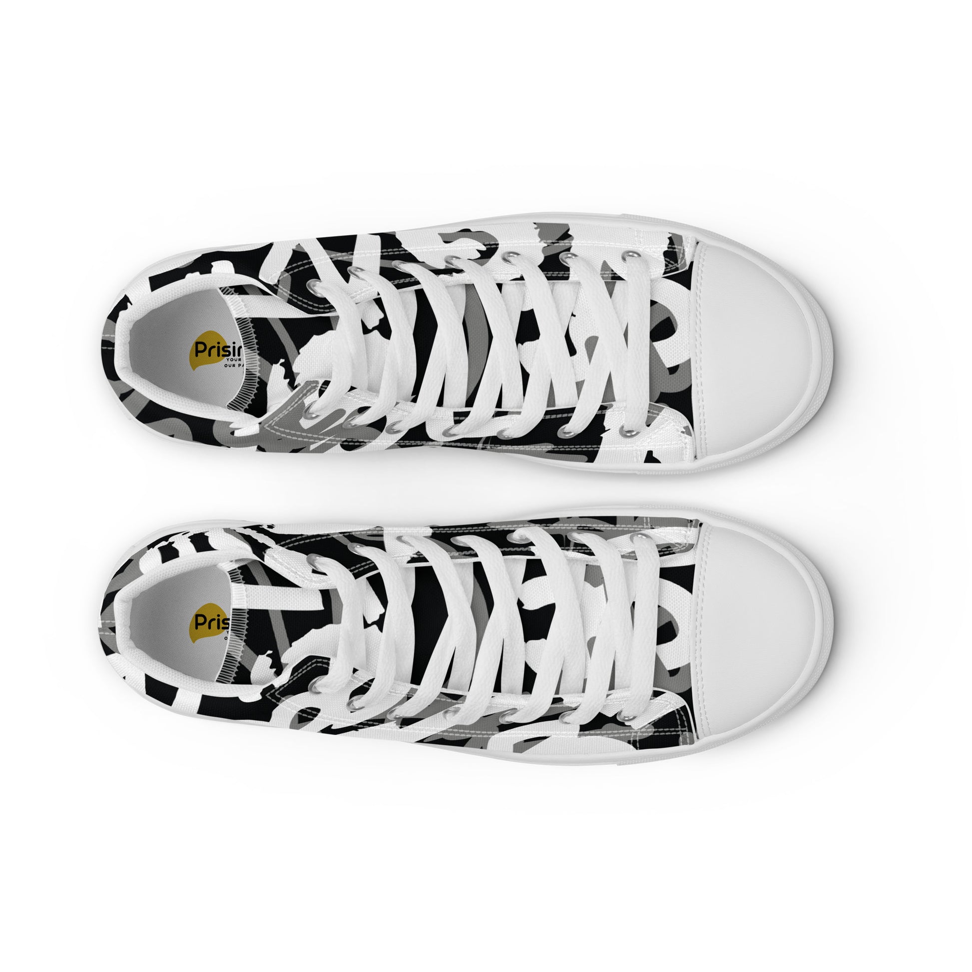 Prisimia Canvas Sneakers : Urban Graphic Lettering