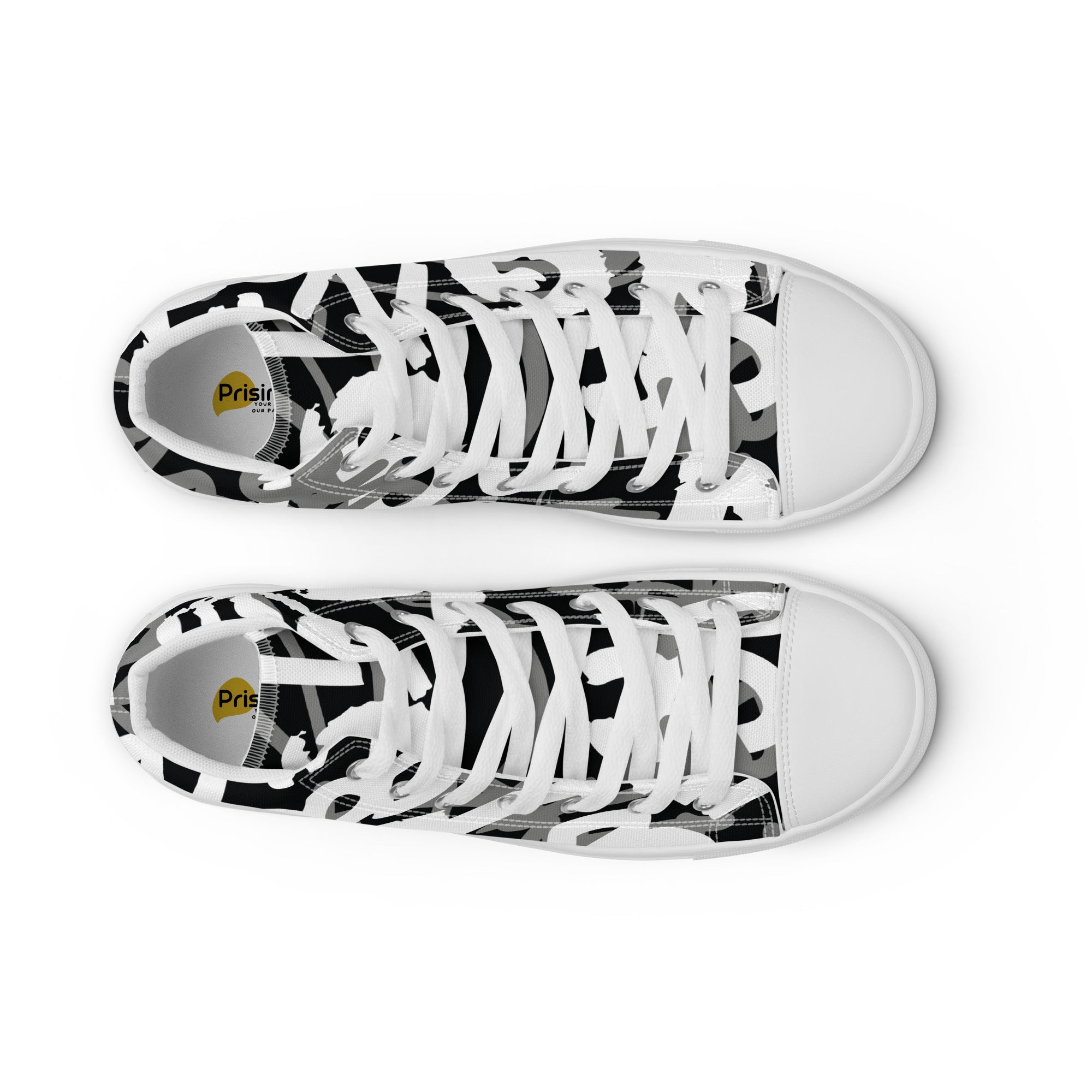 Prisimia Canvas Sneakers : Urban Graphic Lettering