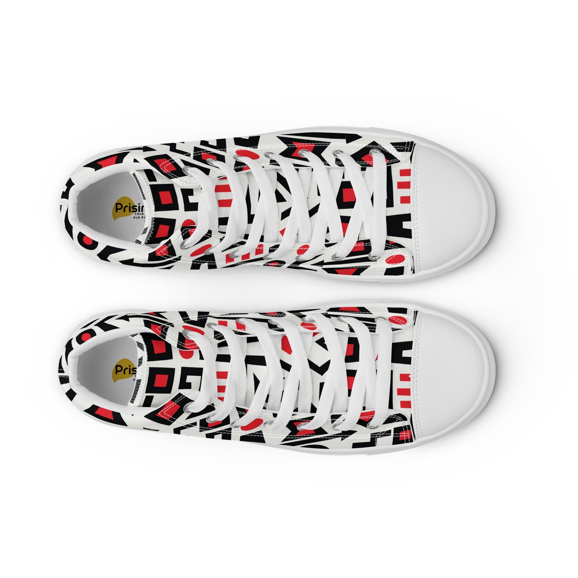 Prisimia Canvas Sneakers : Graphic Two-Tone Versatility