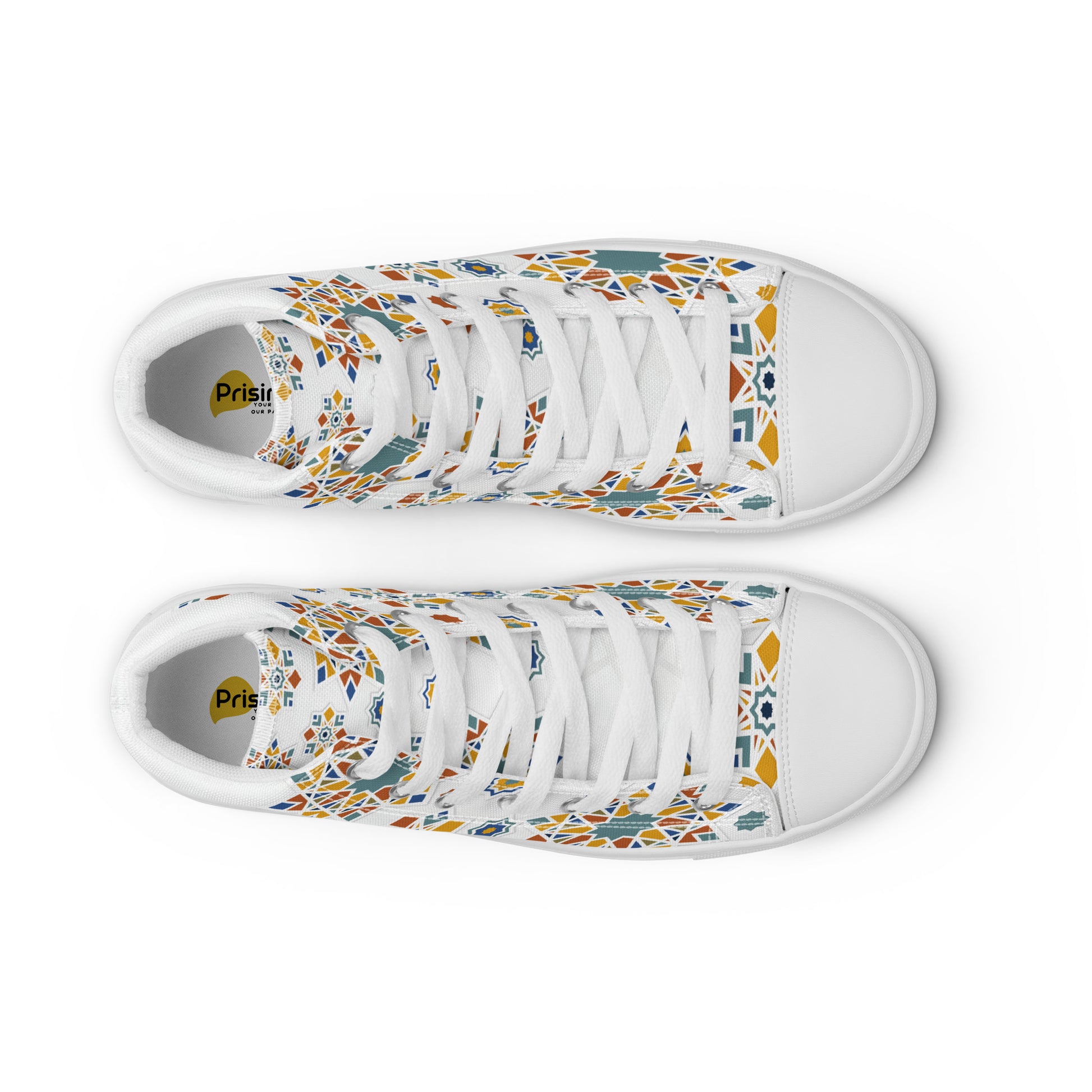 Prisimia Canvas Sneakers : Dynamic Mosaic of Colors