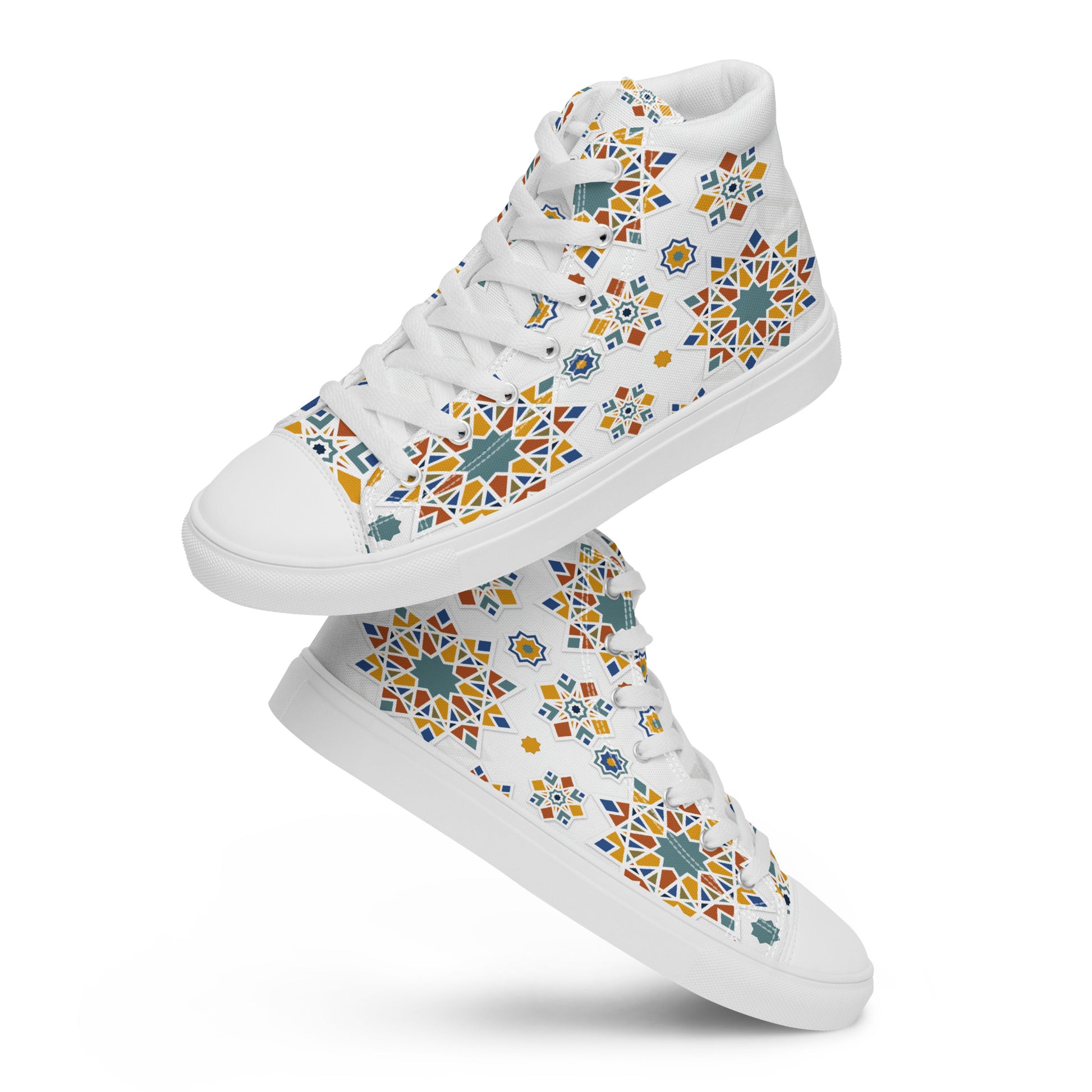 Prisimia Canvas Sneakers : Dynamic Mosaic of Colors