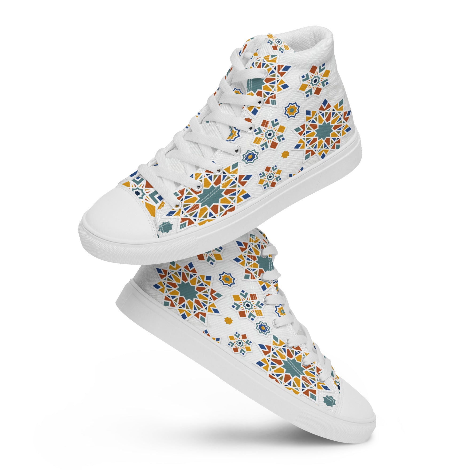 Prisimia Canvas Sneakers : Dynamic Mosaic of Colors