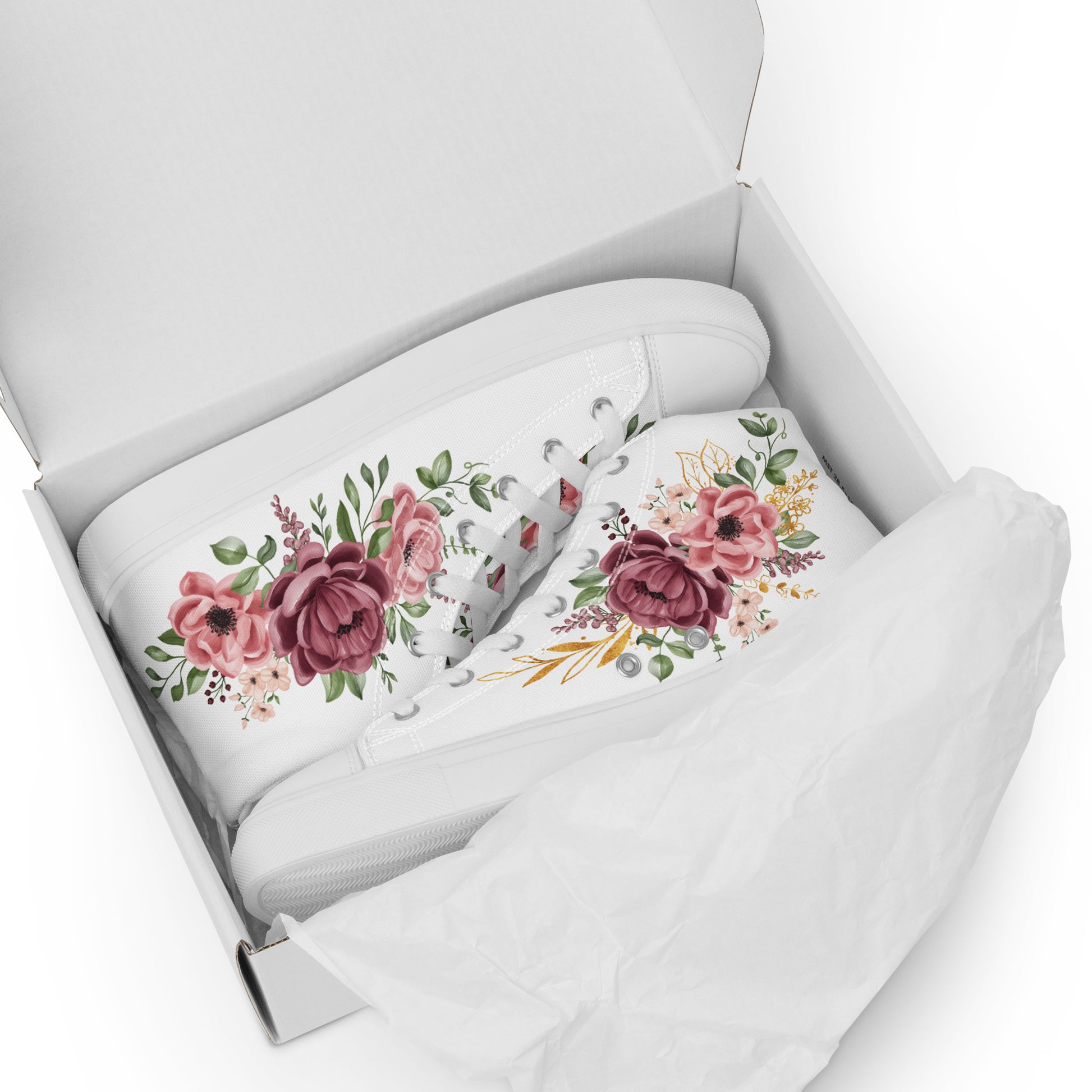 Prisimia Canvas Sneakers : Romantic Floral Masterpiece