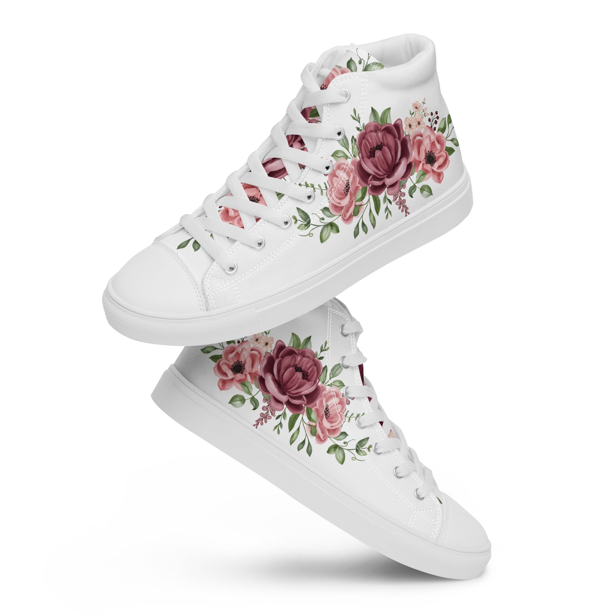 Prisimia Canvas Sneakers : Romantic Floral Masterpiece