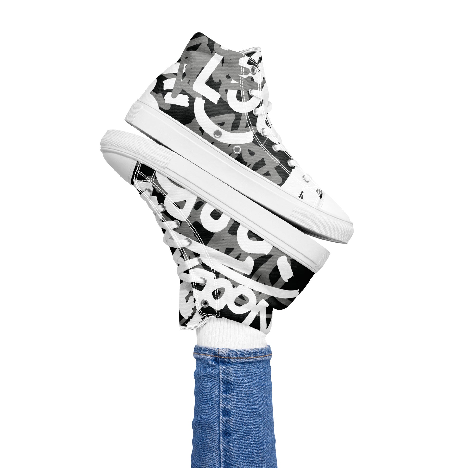 Prisimia Canvas Sneakers : Urban Graphic Lettering