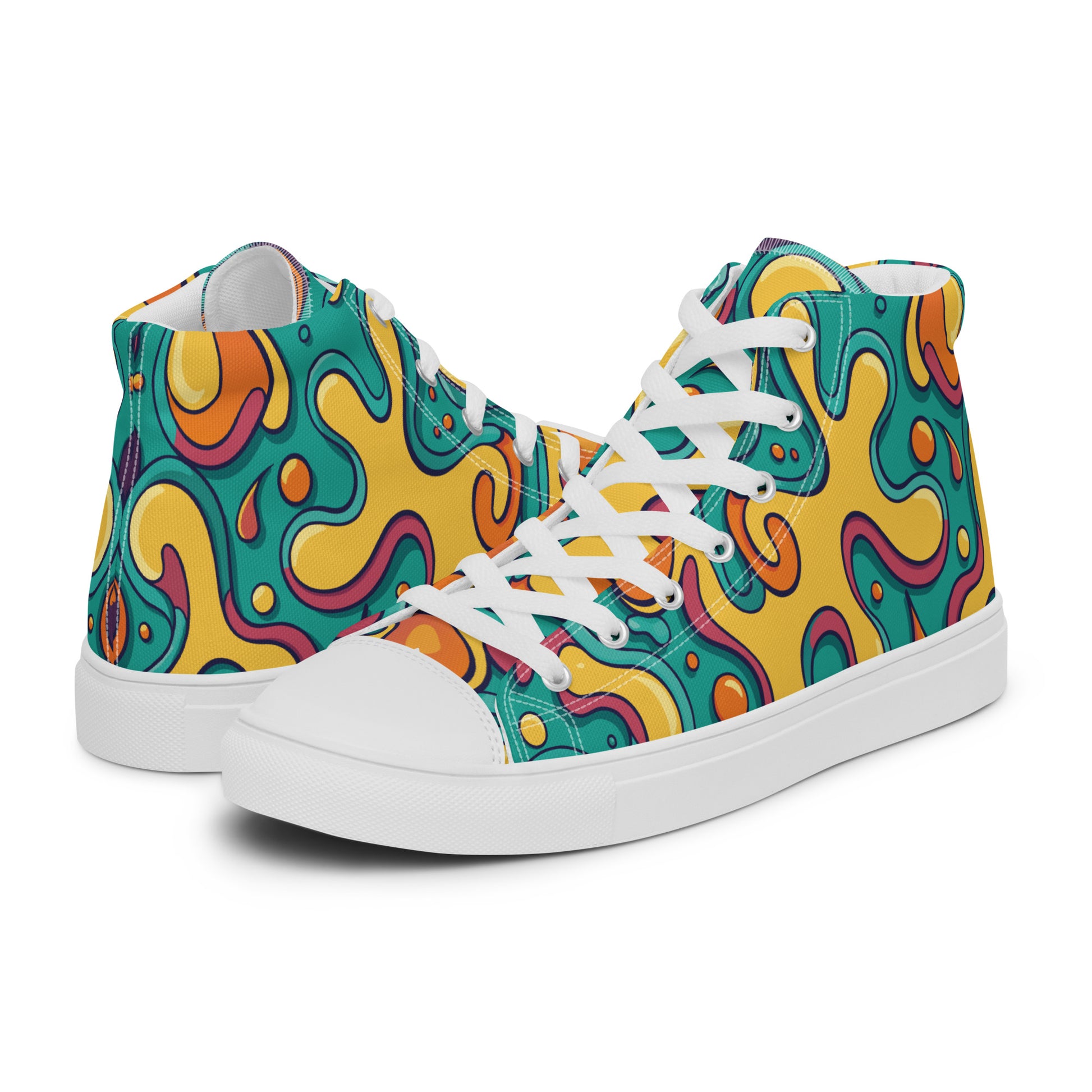 Prisimia Canvas Sneakers : Bold Modern Art Statement
