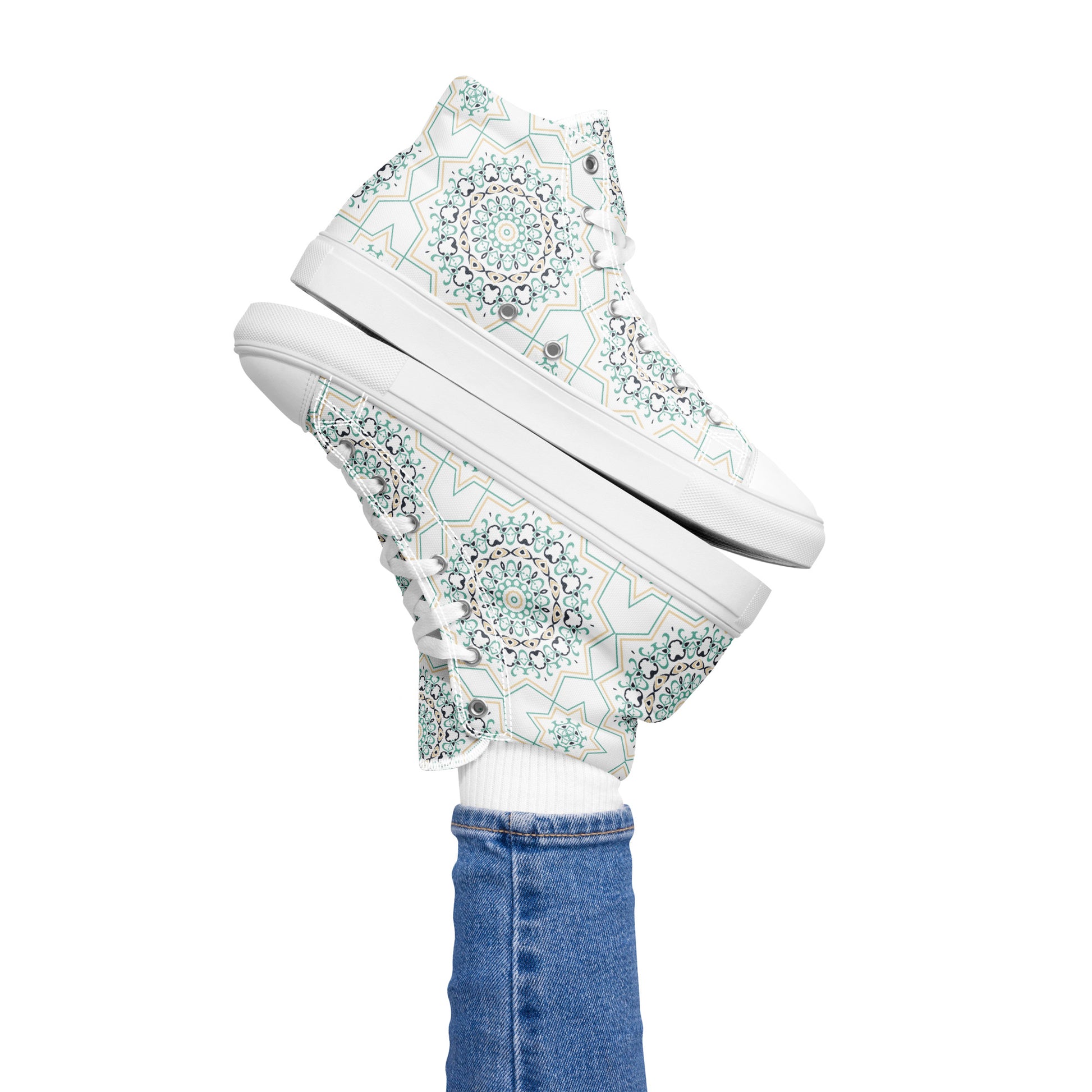 Prisimia Canvas Sneakers : Vibrant Moroccan Mosaic