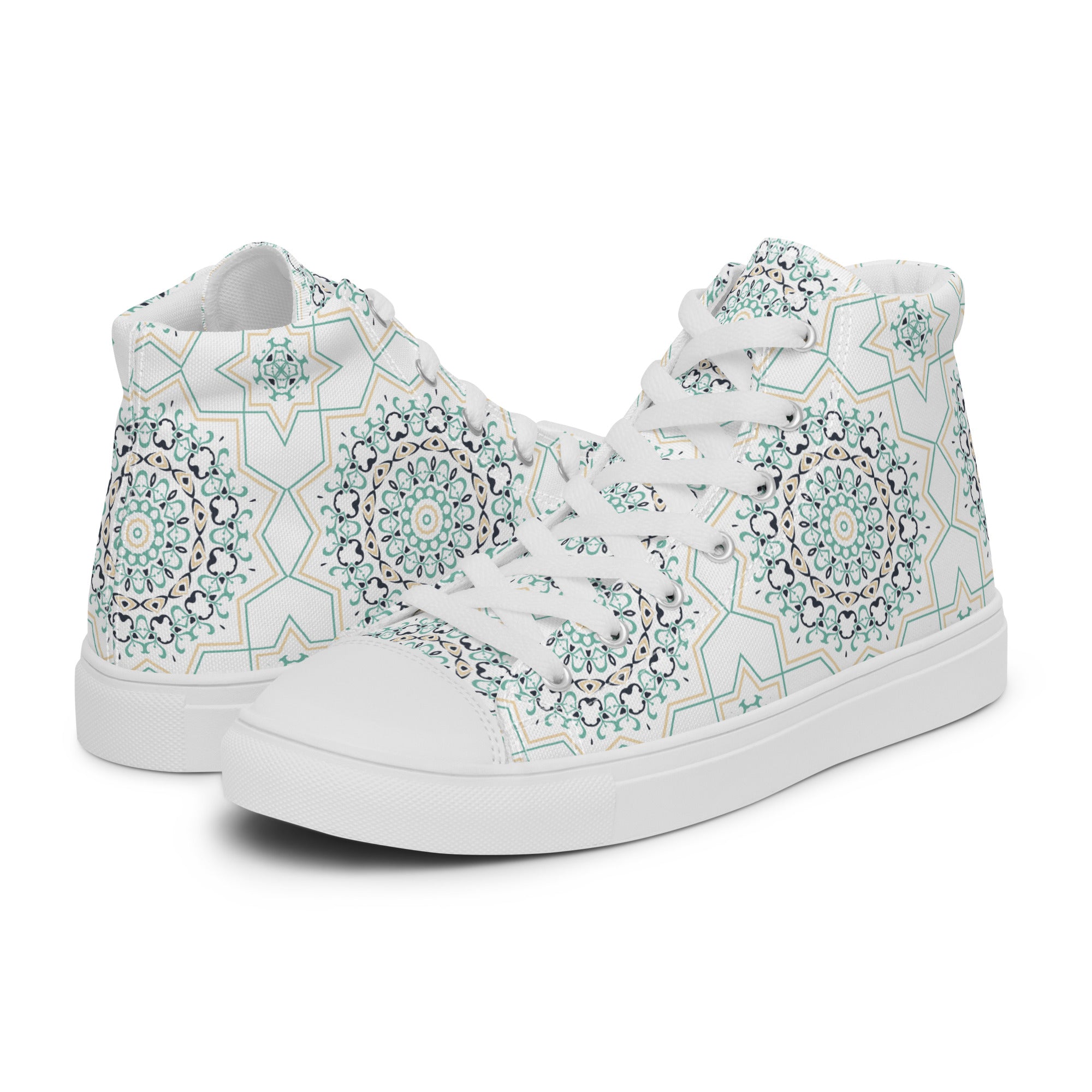 Prisimia Canvas Sneakers : Intricate Earthy Charm