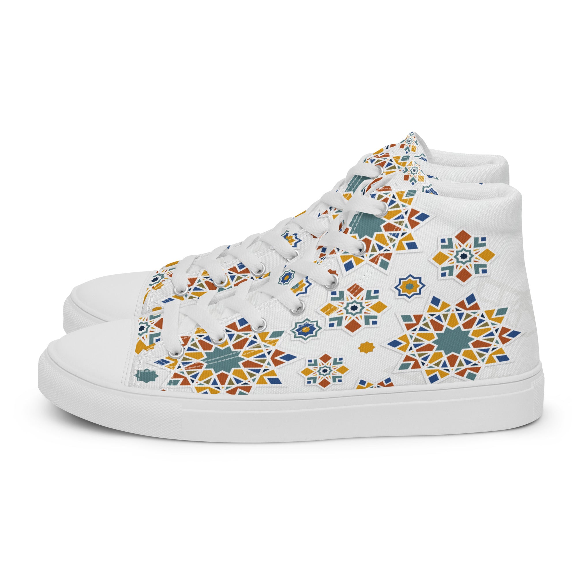 Prisimia Canvas Sneakers : Dynamic Mosaic of Colors
