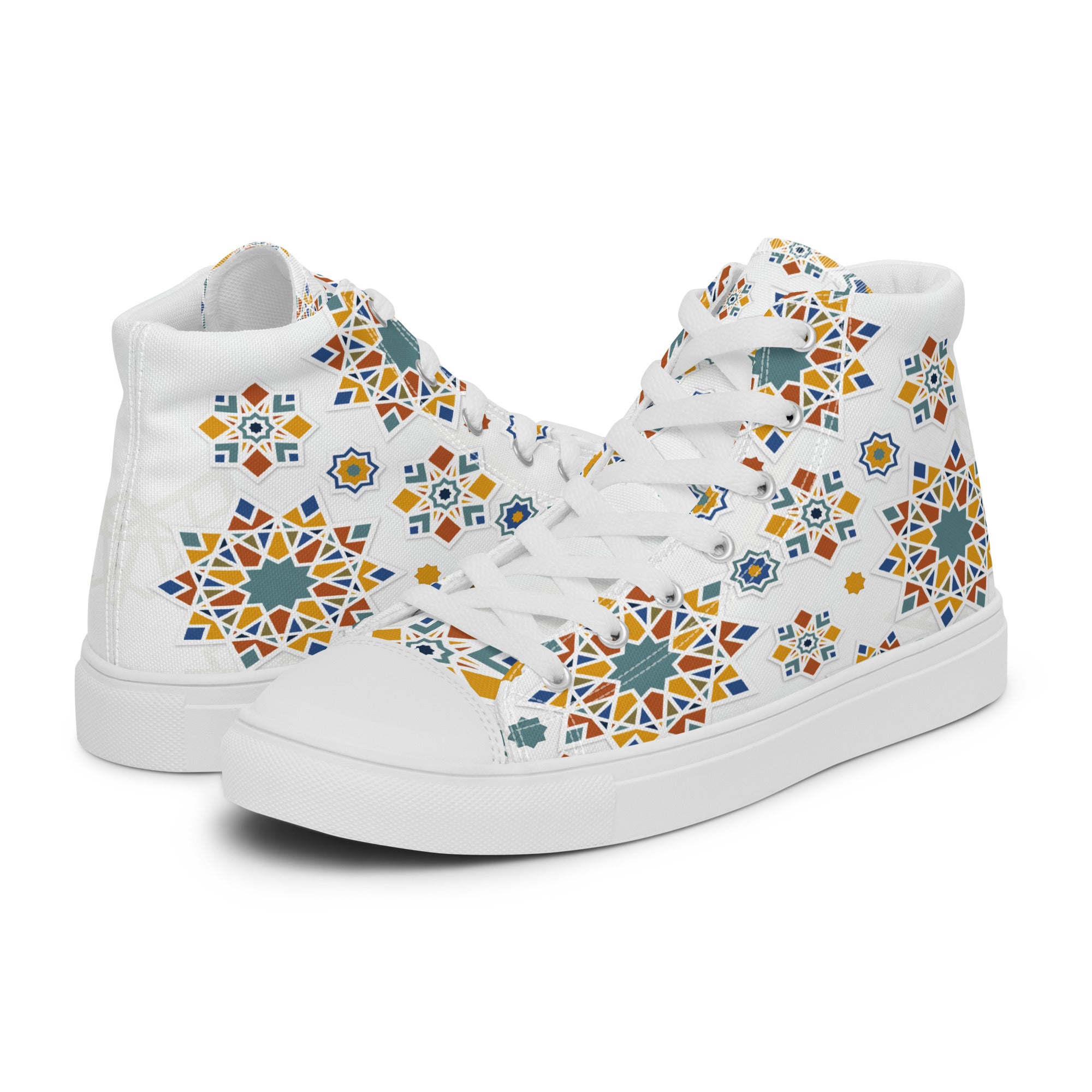 Prisimia Canvas Sneakers : Dynamic Mosaic of Colors