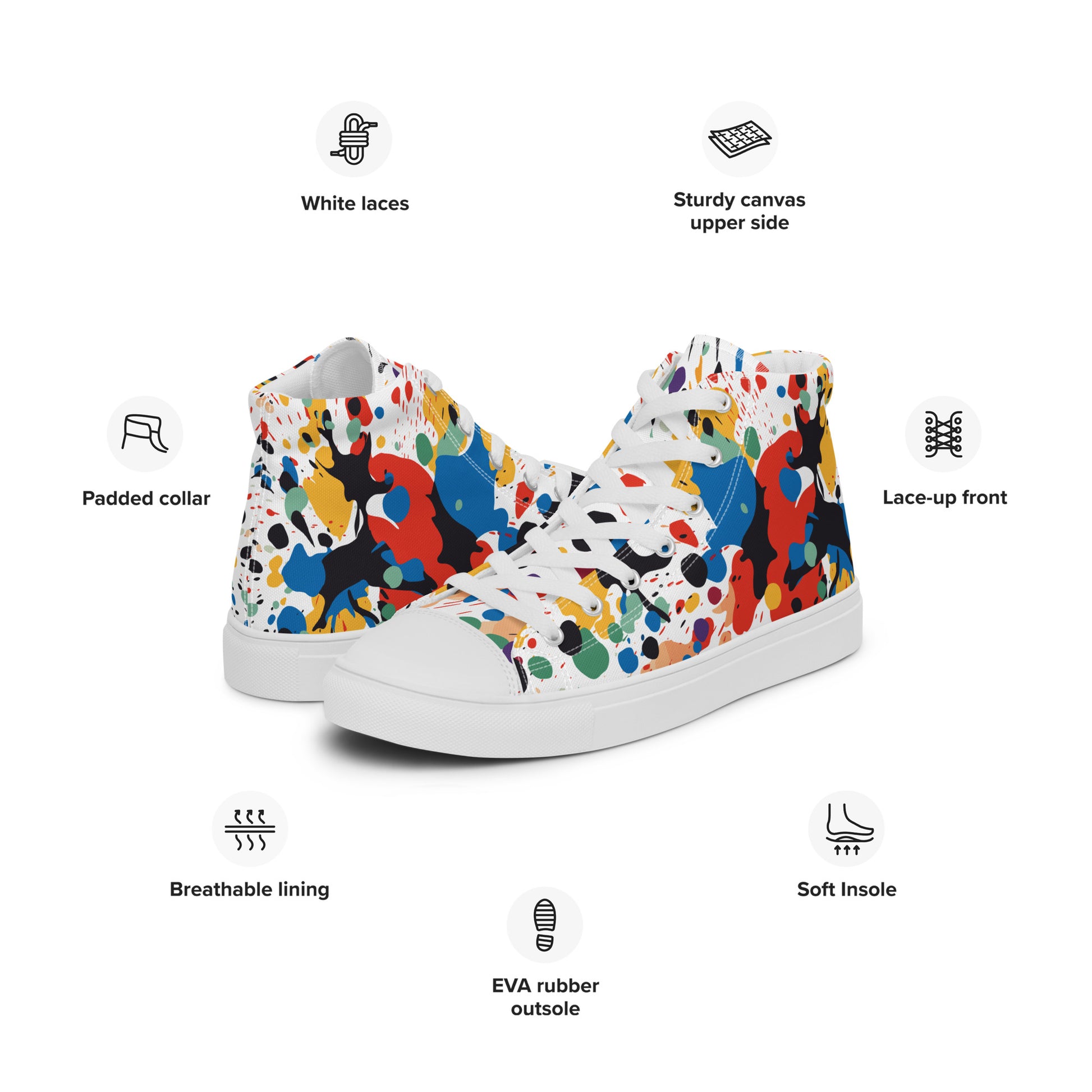 Prisimia Canvas Sneakers : Explosive Artistic Energy