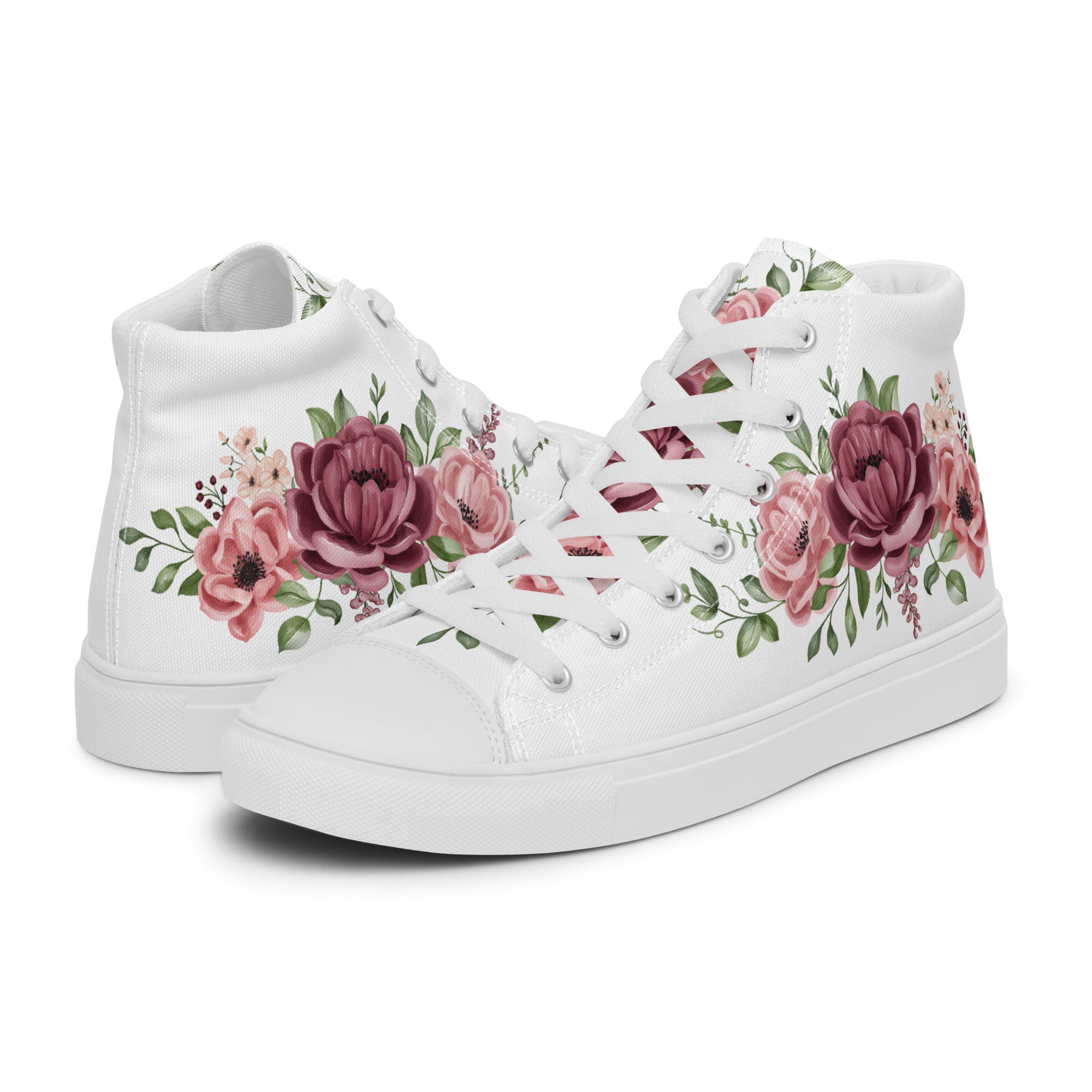 Prisimia Canvas Sneakers : Romantic Floral Masterpiece