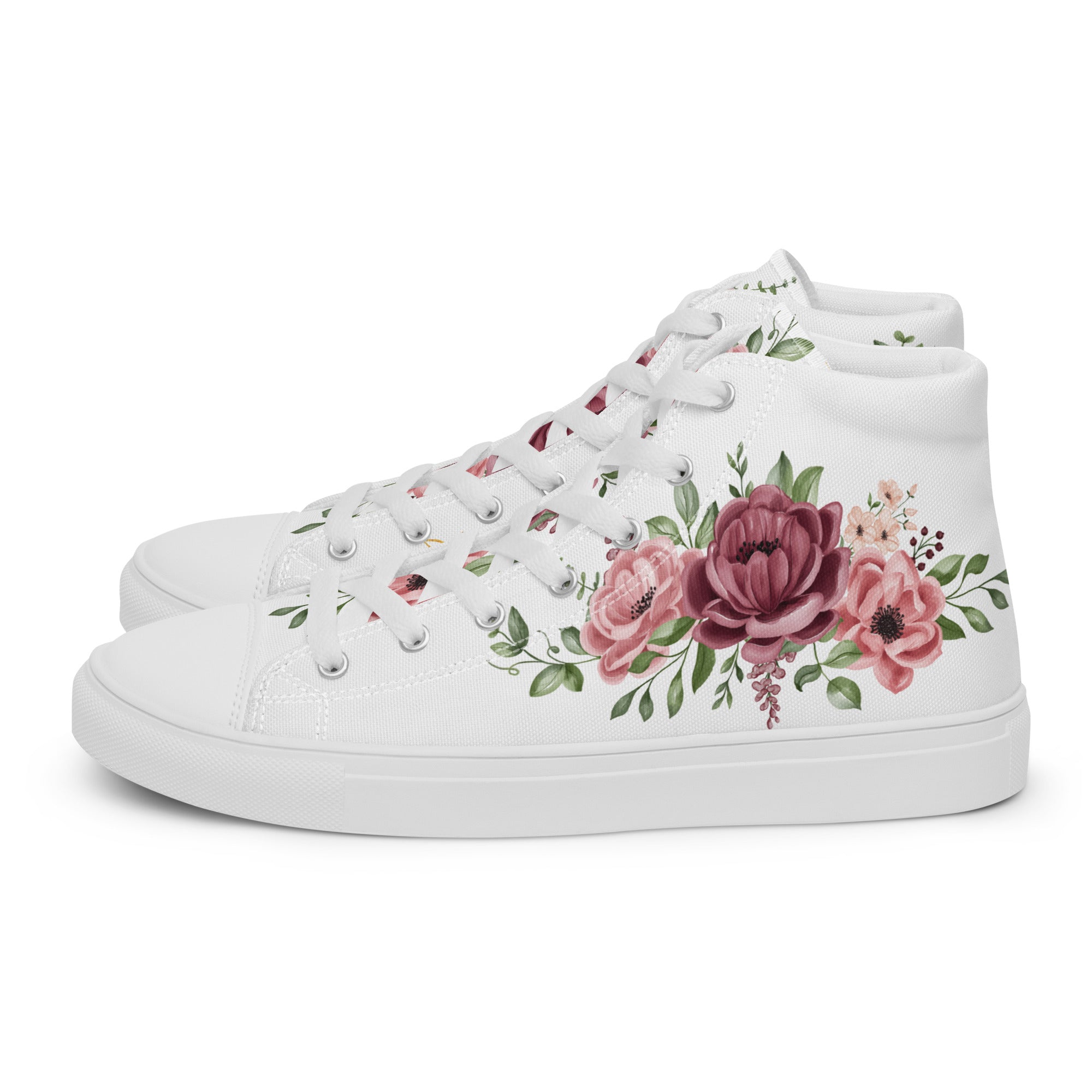Prisimia Canvas Sneakers : Romantic Floral Masterpiece