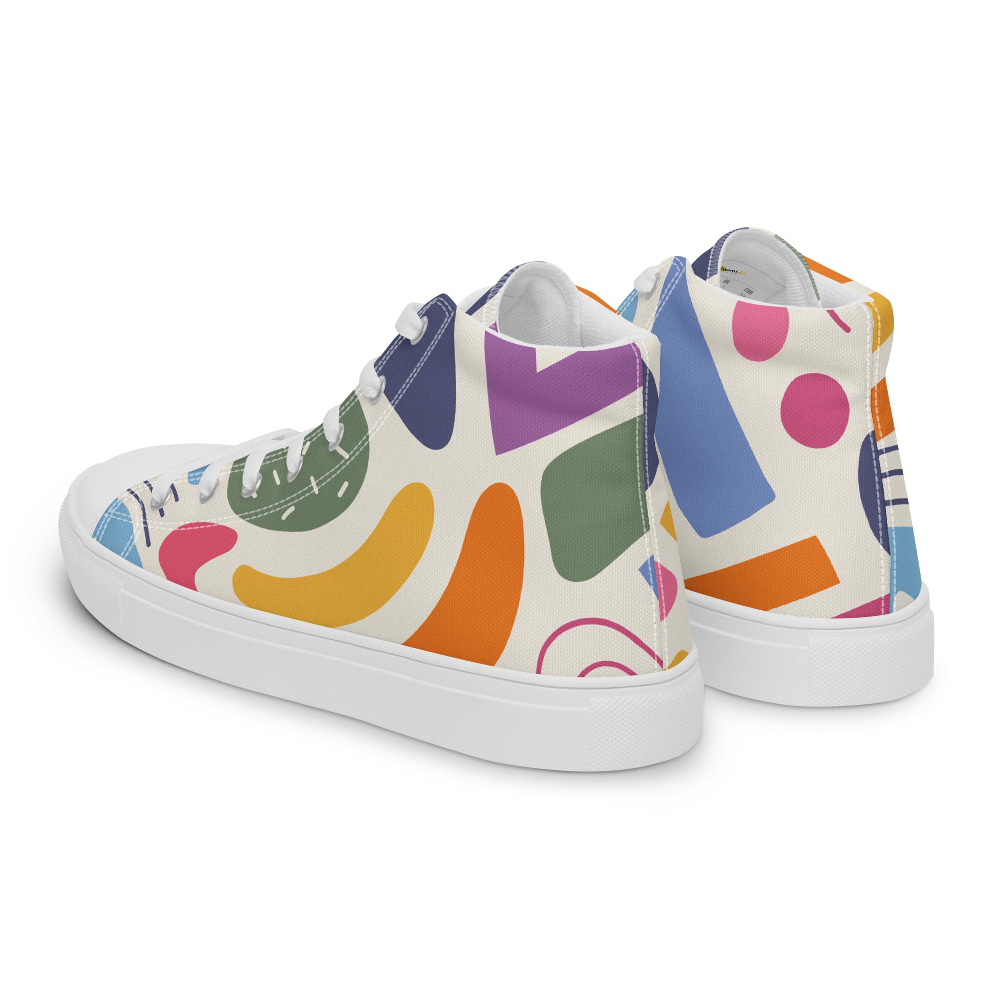 Prisimia Canvas Sneakers: Timeless Scroll Elegance