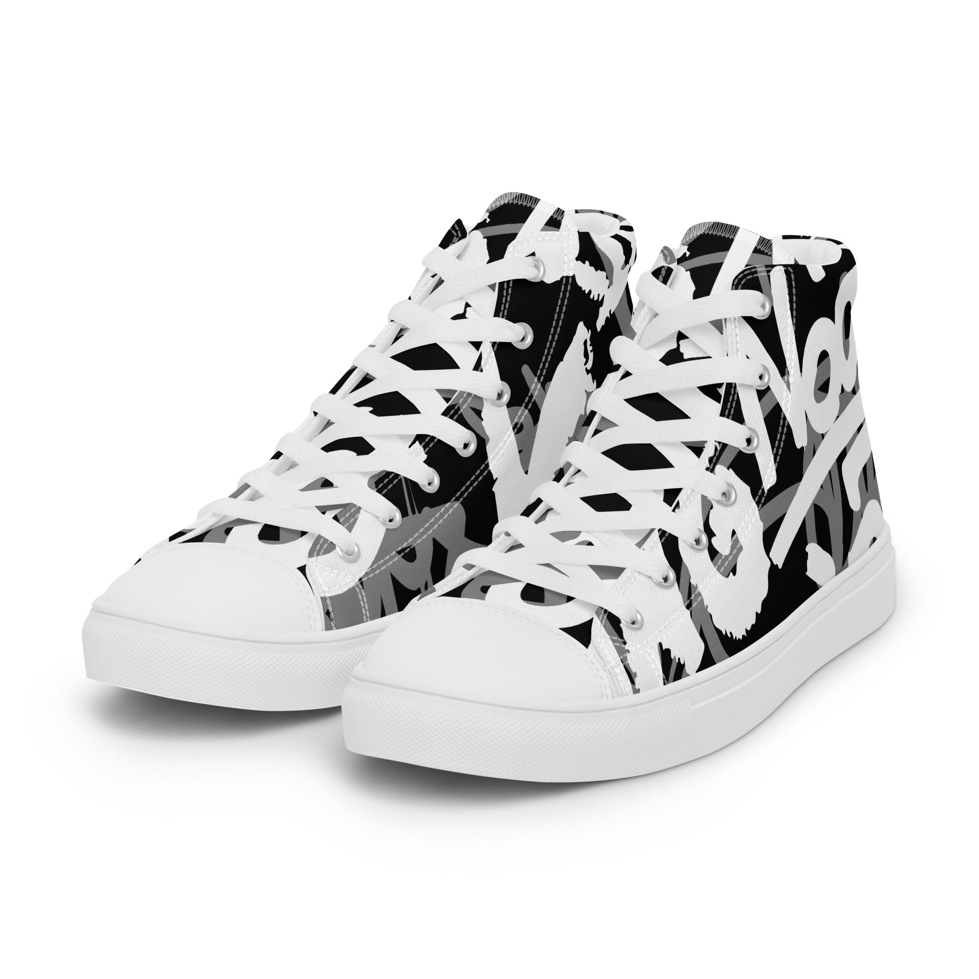 Prisimia Canvas Sneakers : Urban Graphic Lettering