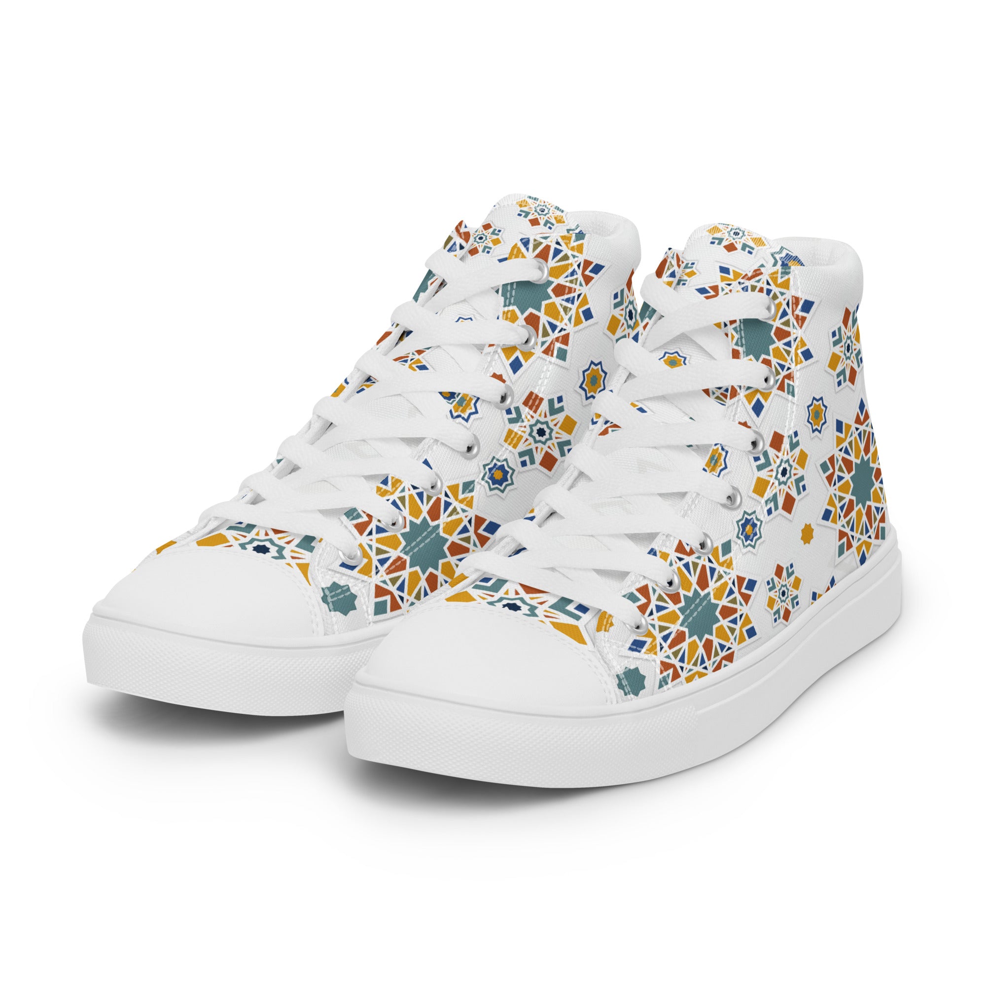 Prisimia Canvas Sneakers : Dynamic Mosaic of Colors
