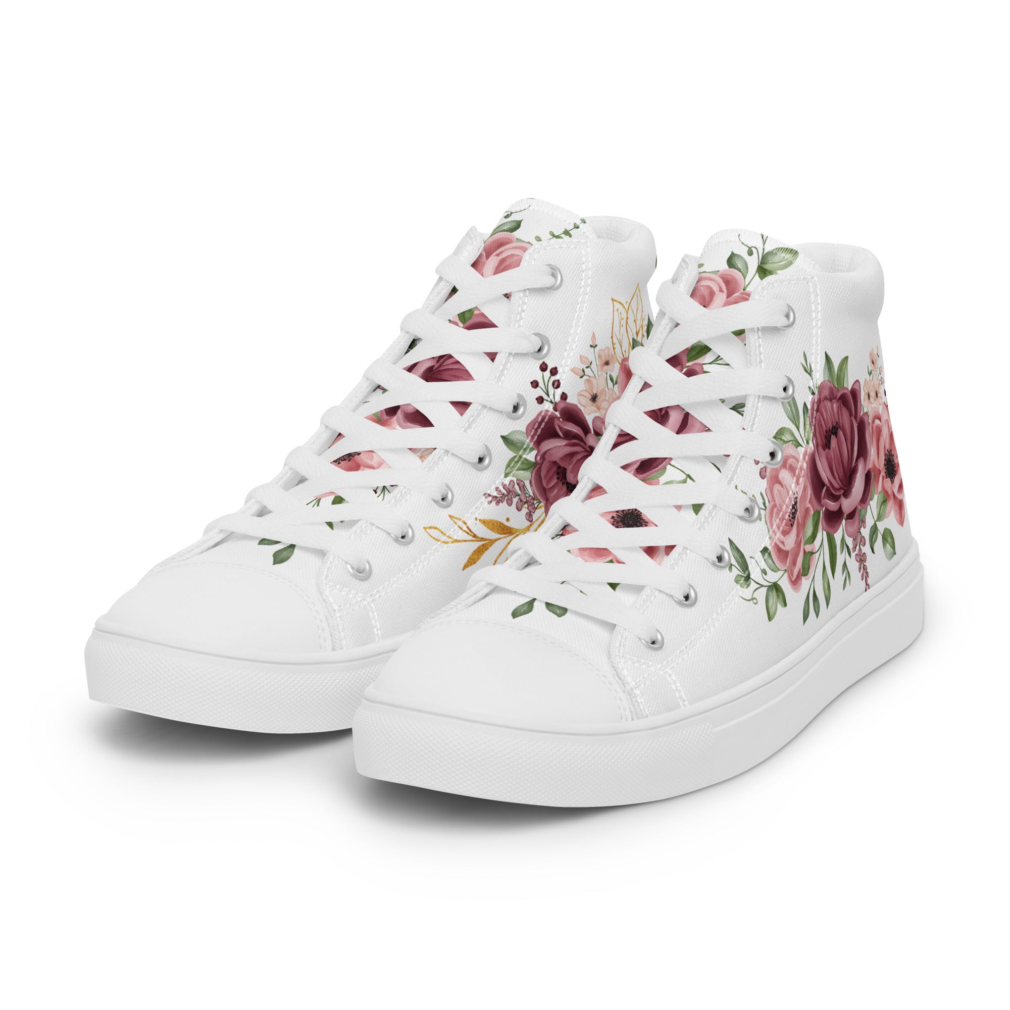 Prisimia Canvas Sneakers : Romantic Floral Masterpiece